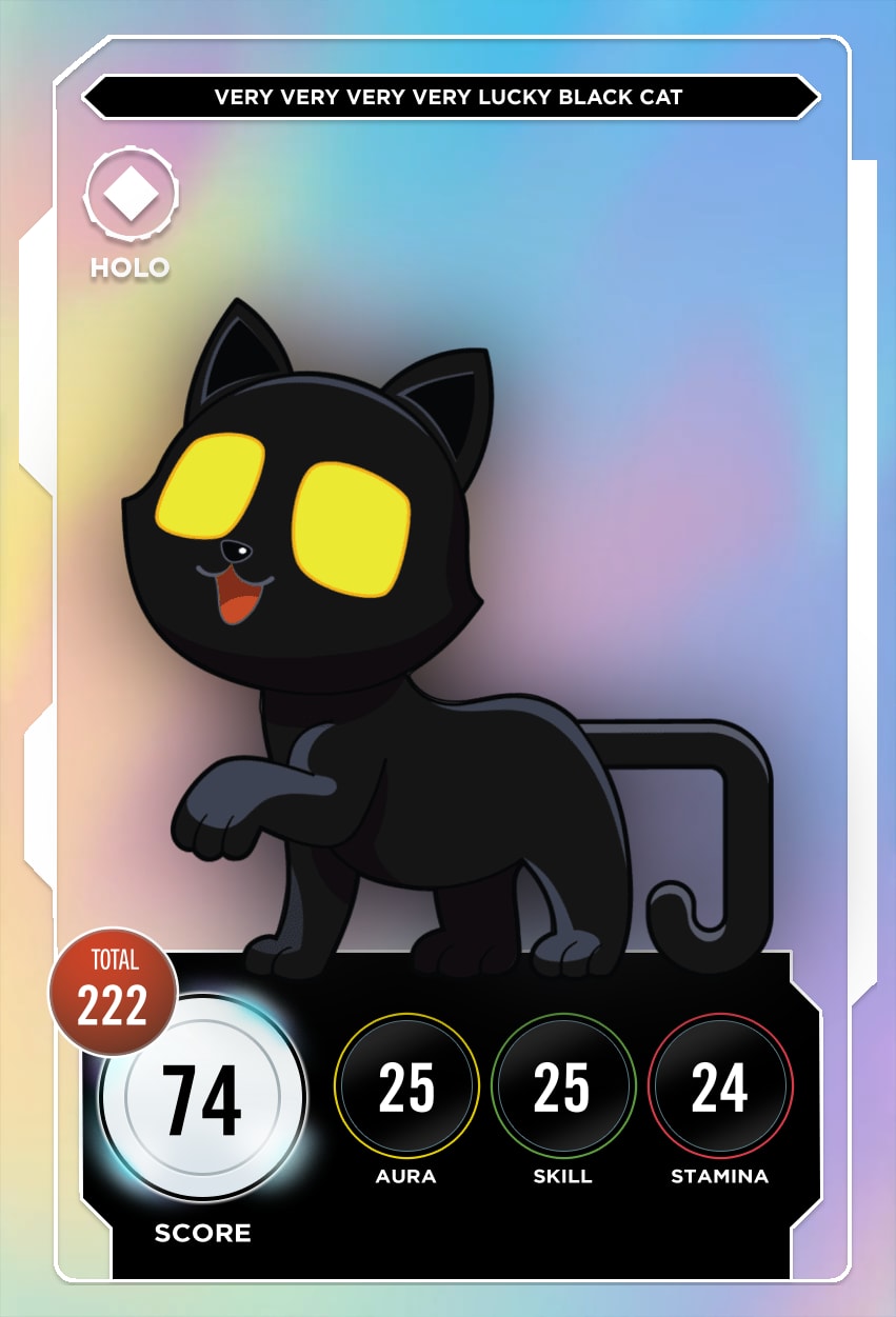 Very Very Very Very Lucky Black Cat