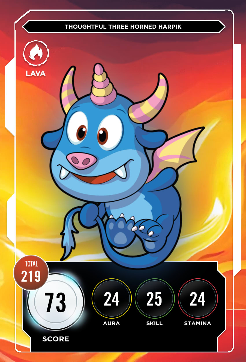 Thoughtful Three Horned Harpik