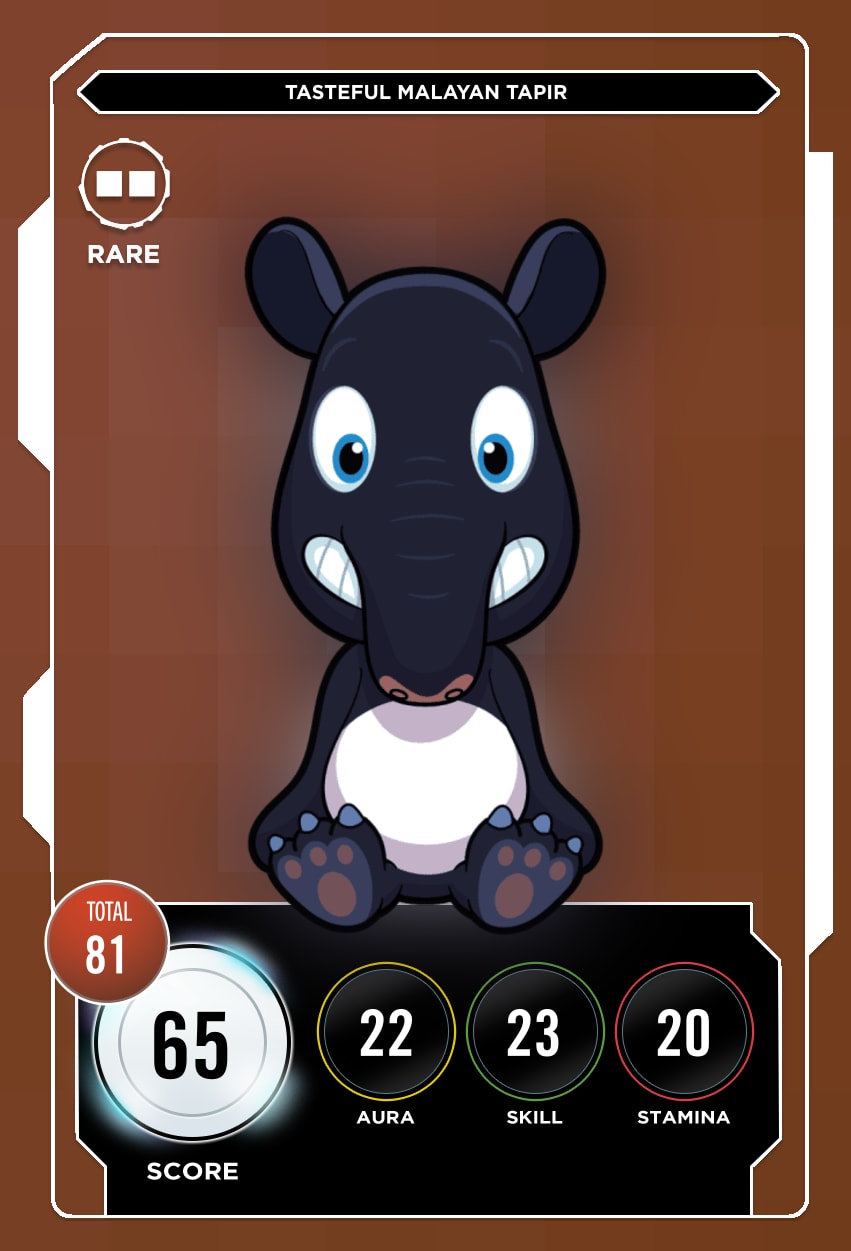 Tasteful Malayan Tapir