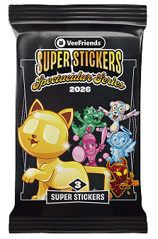 Open participating VeeFriends Super Sticker: Spectacular Series Packs