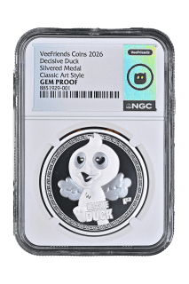Decisive Duck - Classic Art Style Silver Plated