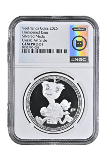 Enamoured Emu - Classic Art Style Silver Plated