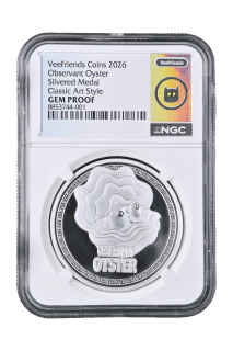 Observant Oyster - Classic Art Style Silver Plated