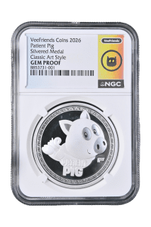 Patient Pig - Classic Art Style Silver Plated