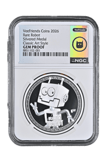 Rare Robot - Classic Art Style Silver Plated