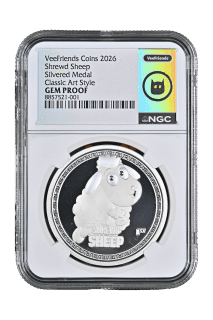 Shrewd Sheep - Classic Art Style Silver Plated