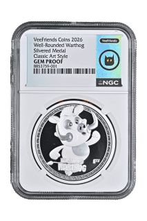 Well-Rounded Warthog - Classic Art Style Silver Plated