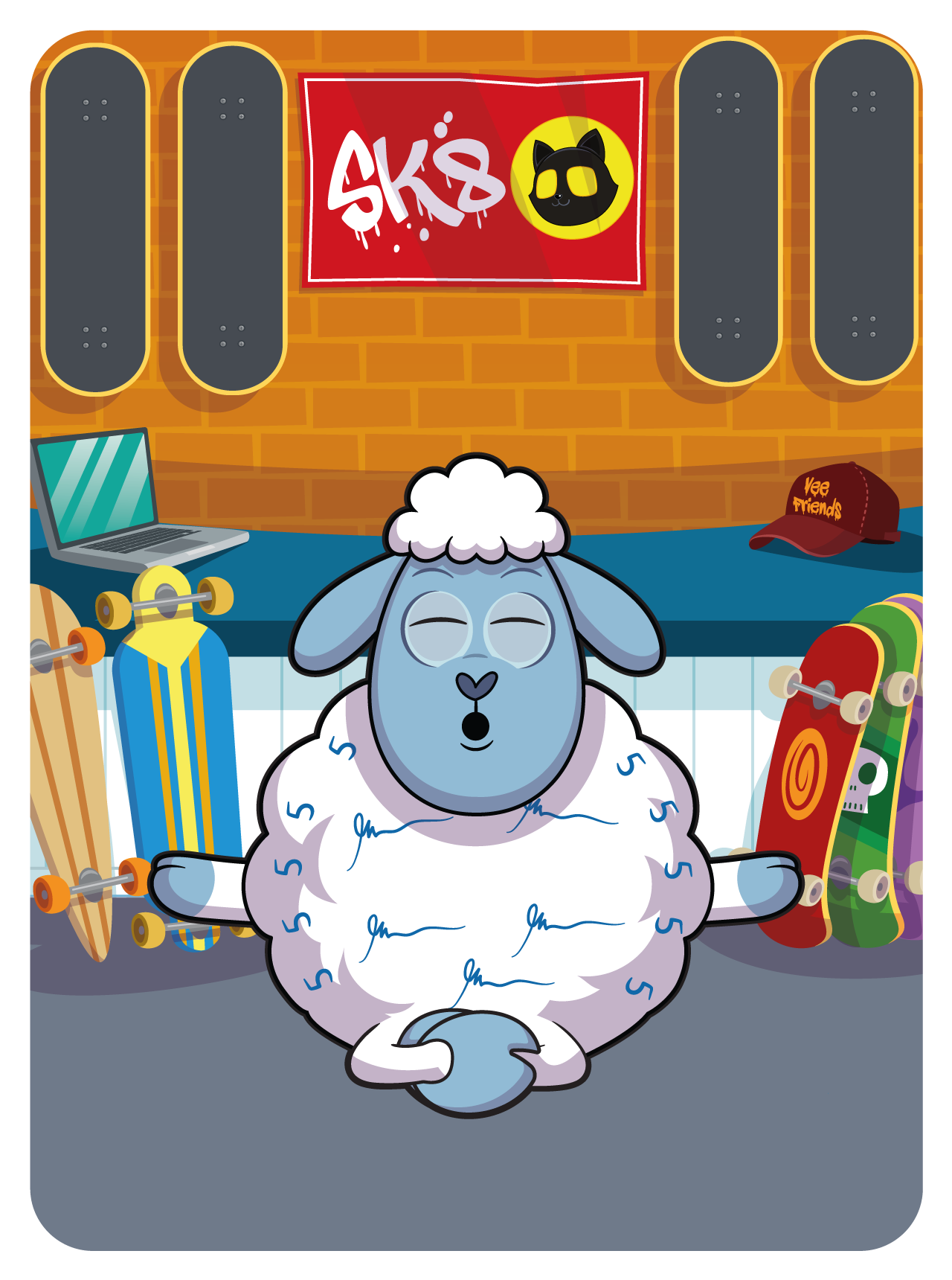 Gary Vaynerchuk - VeeFriends Series 2 - Lit Lamb #10380 - NFT # 10380