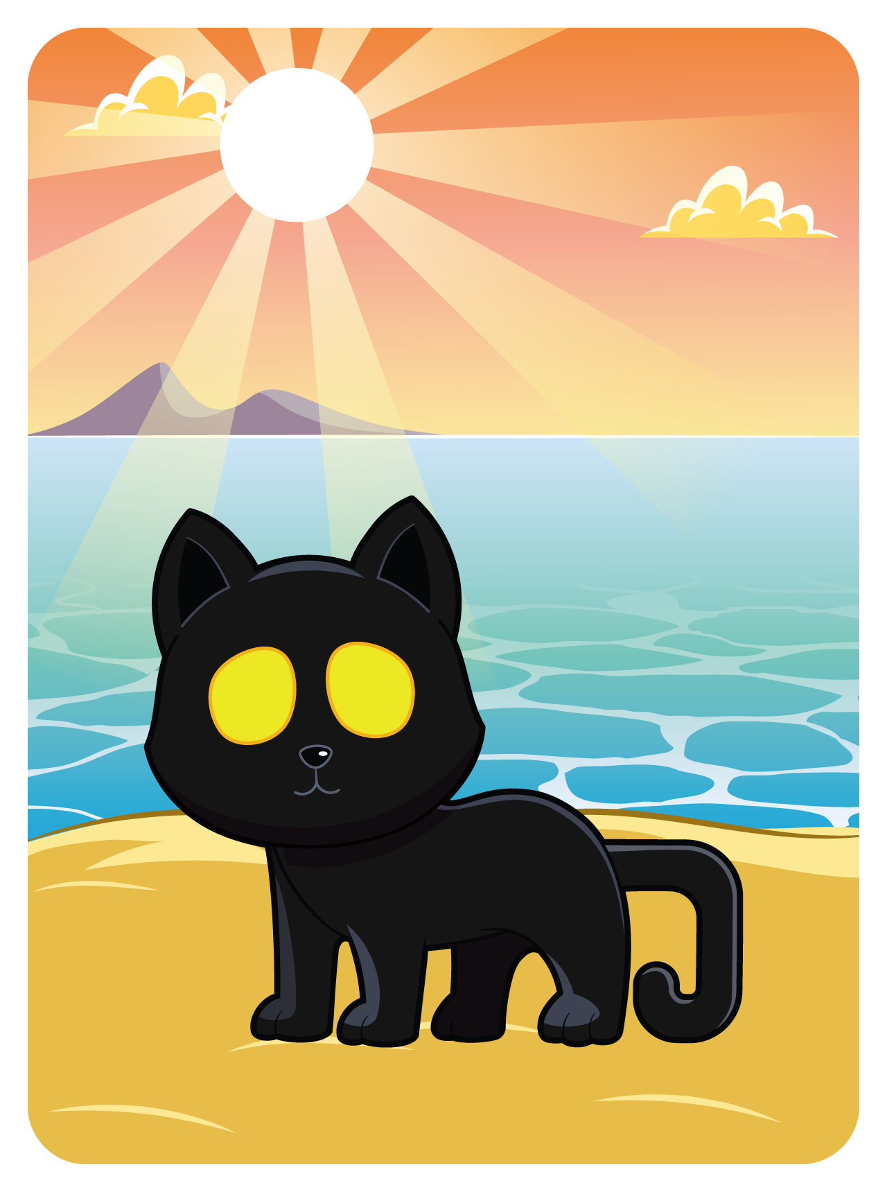 Very, Very, Very, Very, Lucky Black Cat #10413