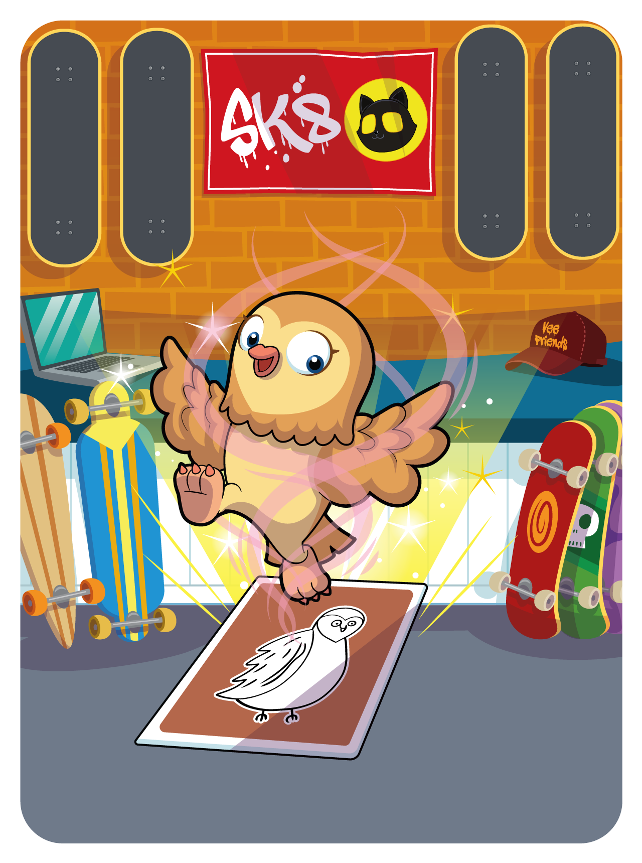 Gary Vaynerchuk - VeeFriends Series 2 - Benevolent Barn Owl #1051 - NFT # 1051