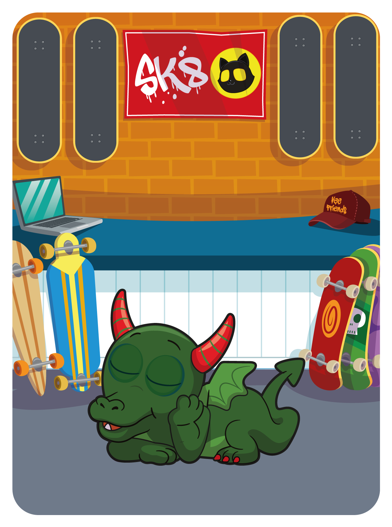 Gary Vaynerchuk - VeeFriends Series 2 - Driven Dragon #10706 - NFT # 10706