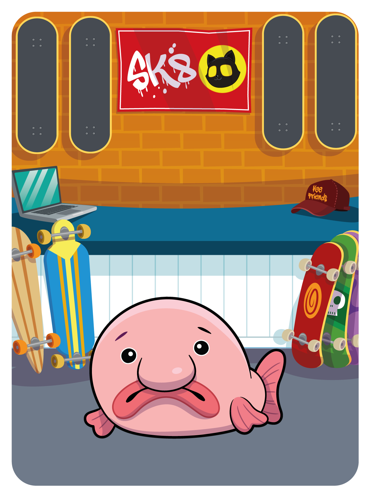 Gary Vaynerchuk - VeeFriends Series 2 - Bashful Blobfish #10780 - NFT # 10780