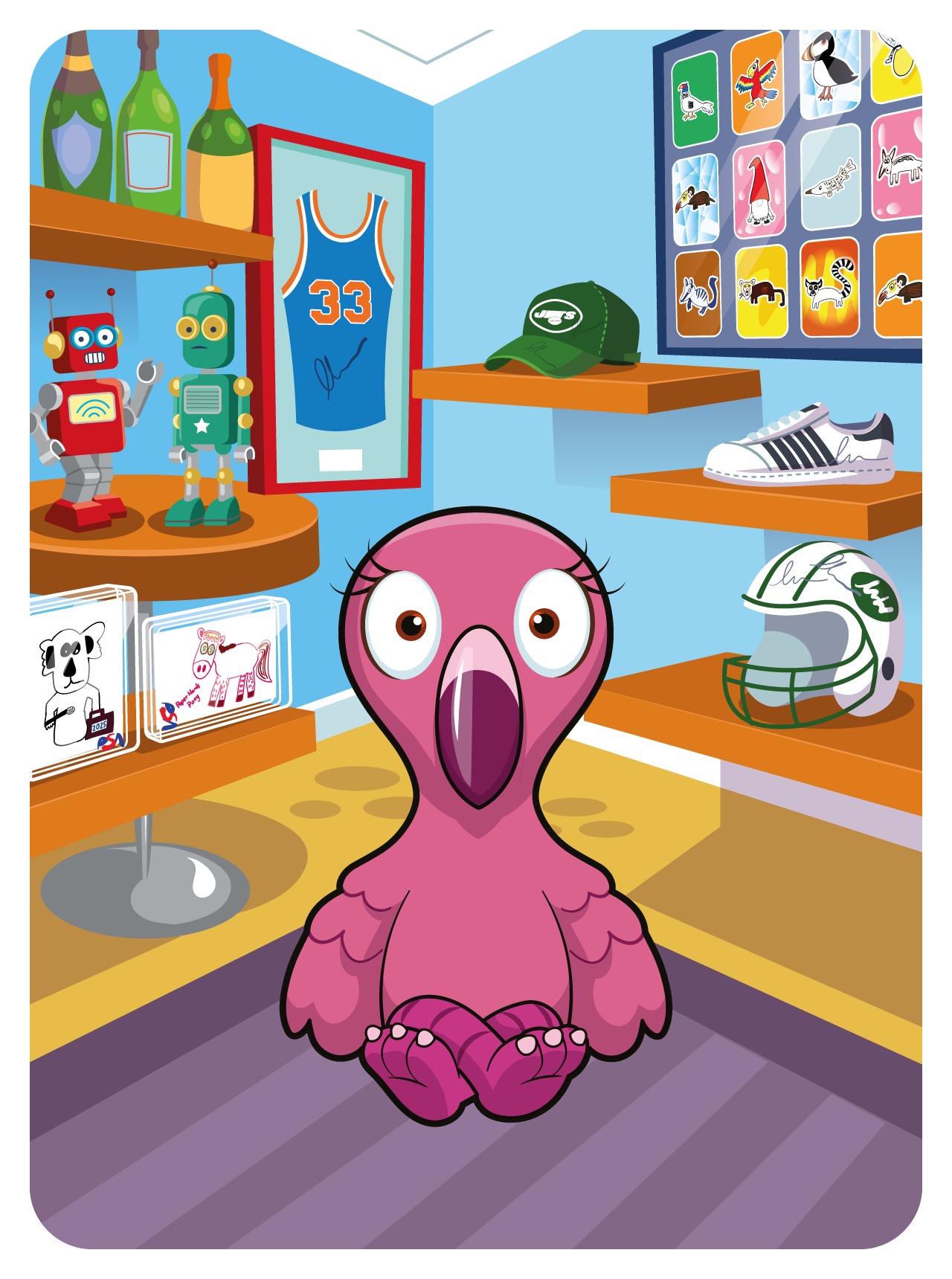 Gary Vaynerchuk - VeeFriends Series 2 - Forthright Flamingo #11129 - NFT # 11129