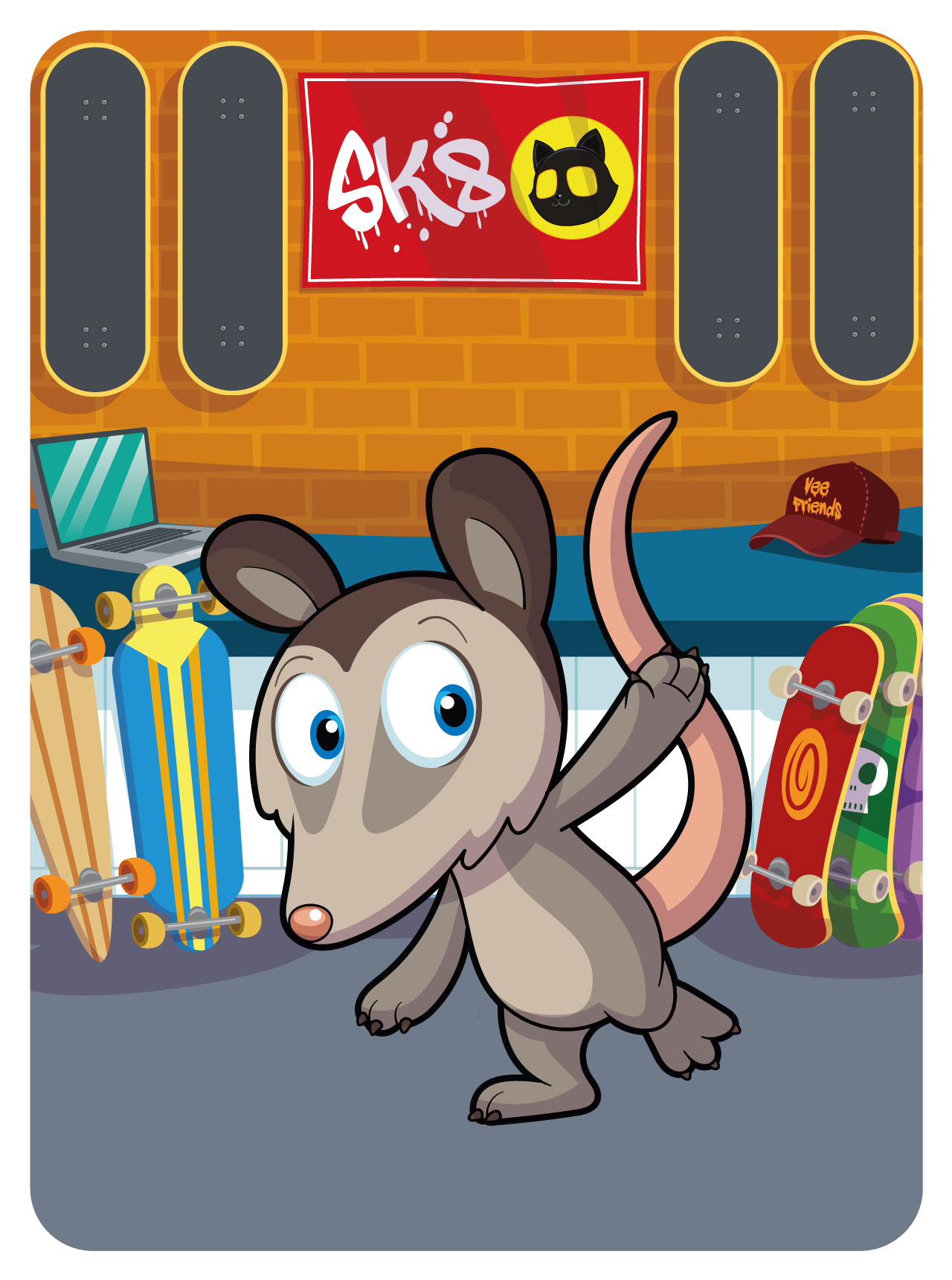 Gary Vaynerchuk - VeeFriends Series 2 - Profound Possum #11243 - NFT # 11243