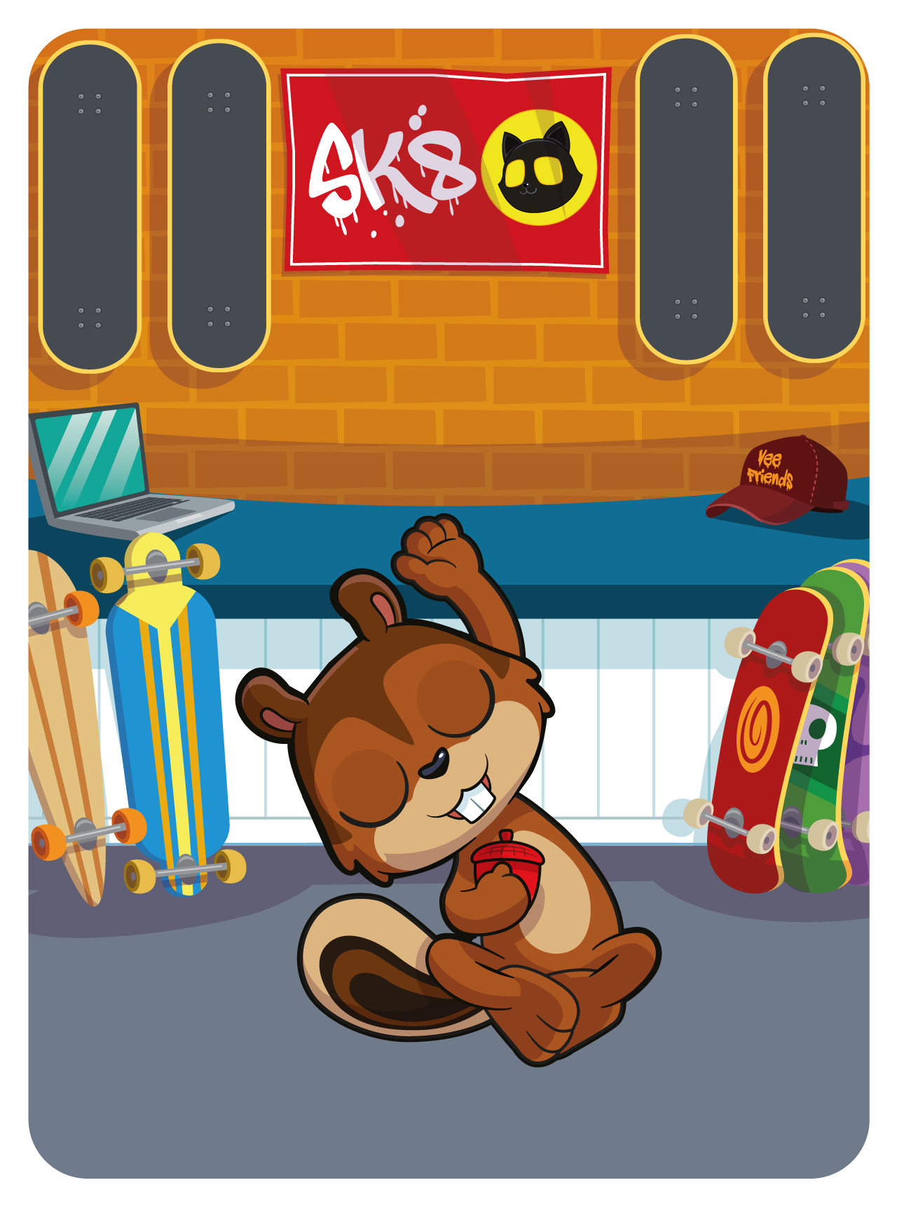 Gary Vaynerchuk - VeeFriends Series 2 - Cheerful Chipmunk #11360 - NFT # 11360