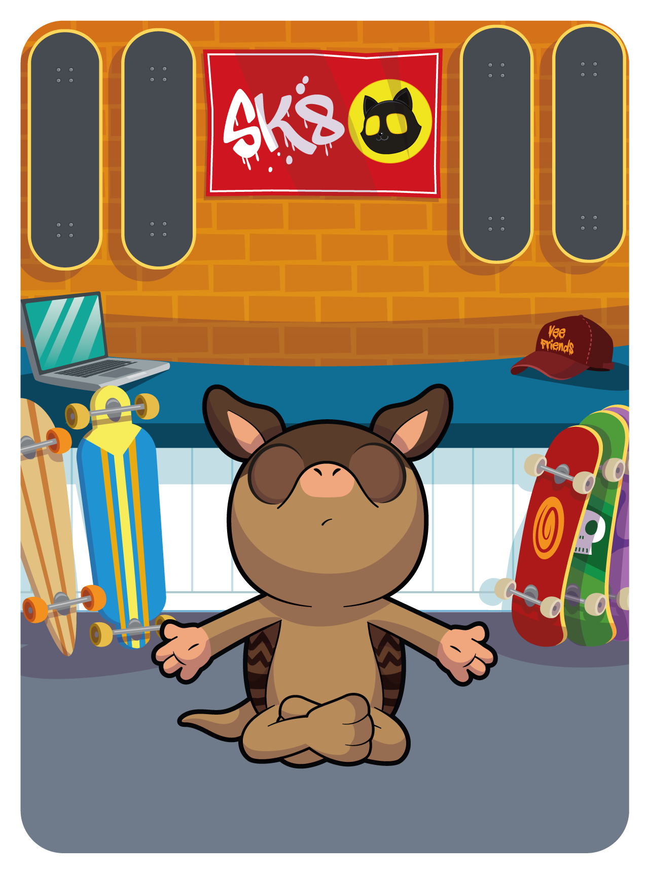 Gary Vaynerchuk - VeeFriends Series 2 - Articulate Armadillo #12009 - NFT # 12009