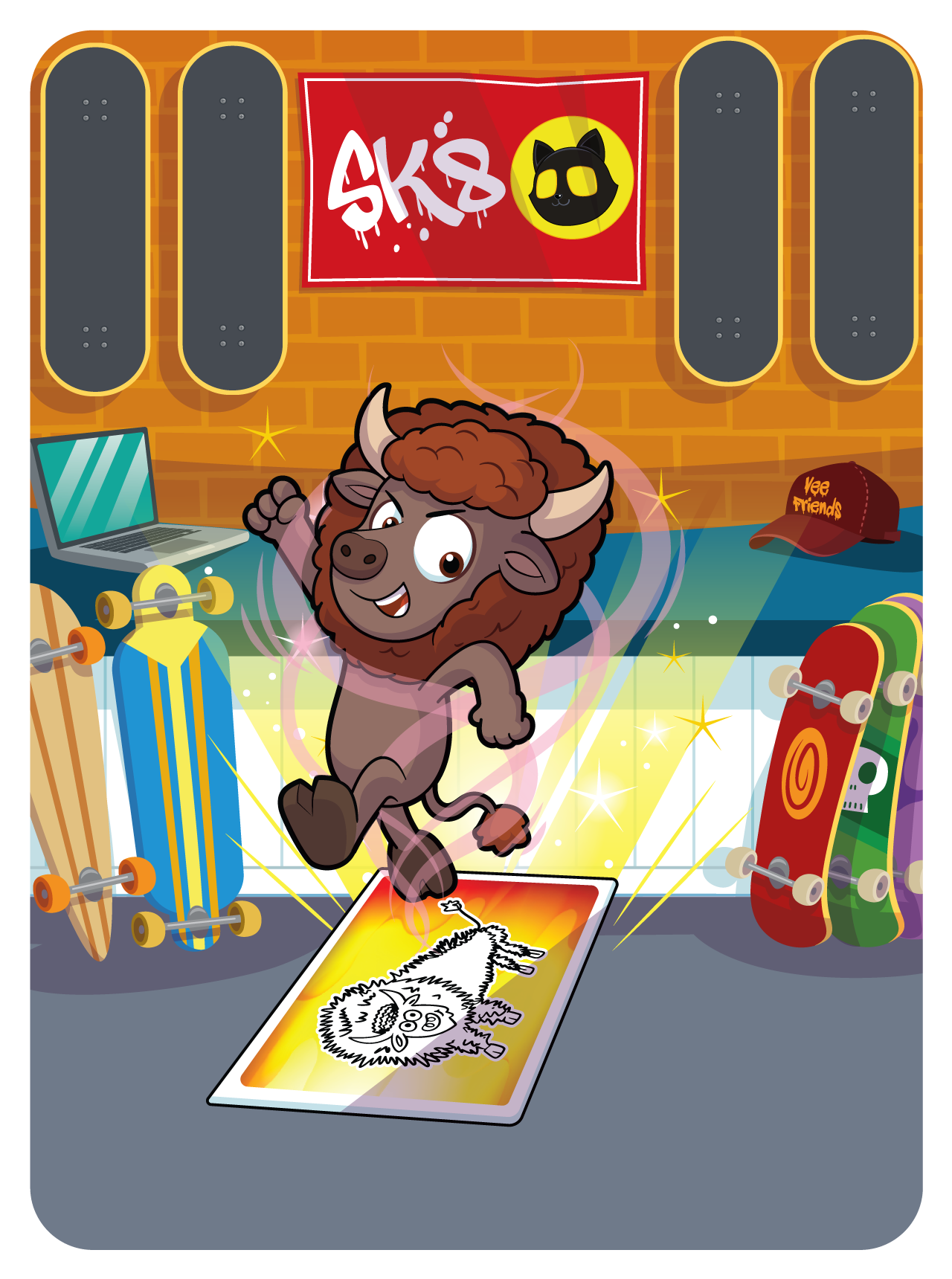 Gary Vaynerchuk - VeeFriends Series 2 - Brave Bison #1320 - NFT # 1320