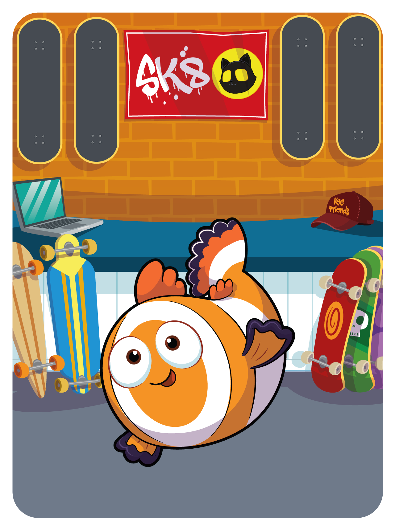 Gary Vaynerchuk - VeeFriends Series 2 - Candid Clownfish #13464 - NFT # 13464