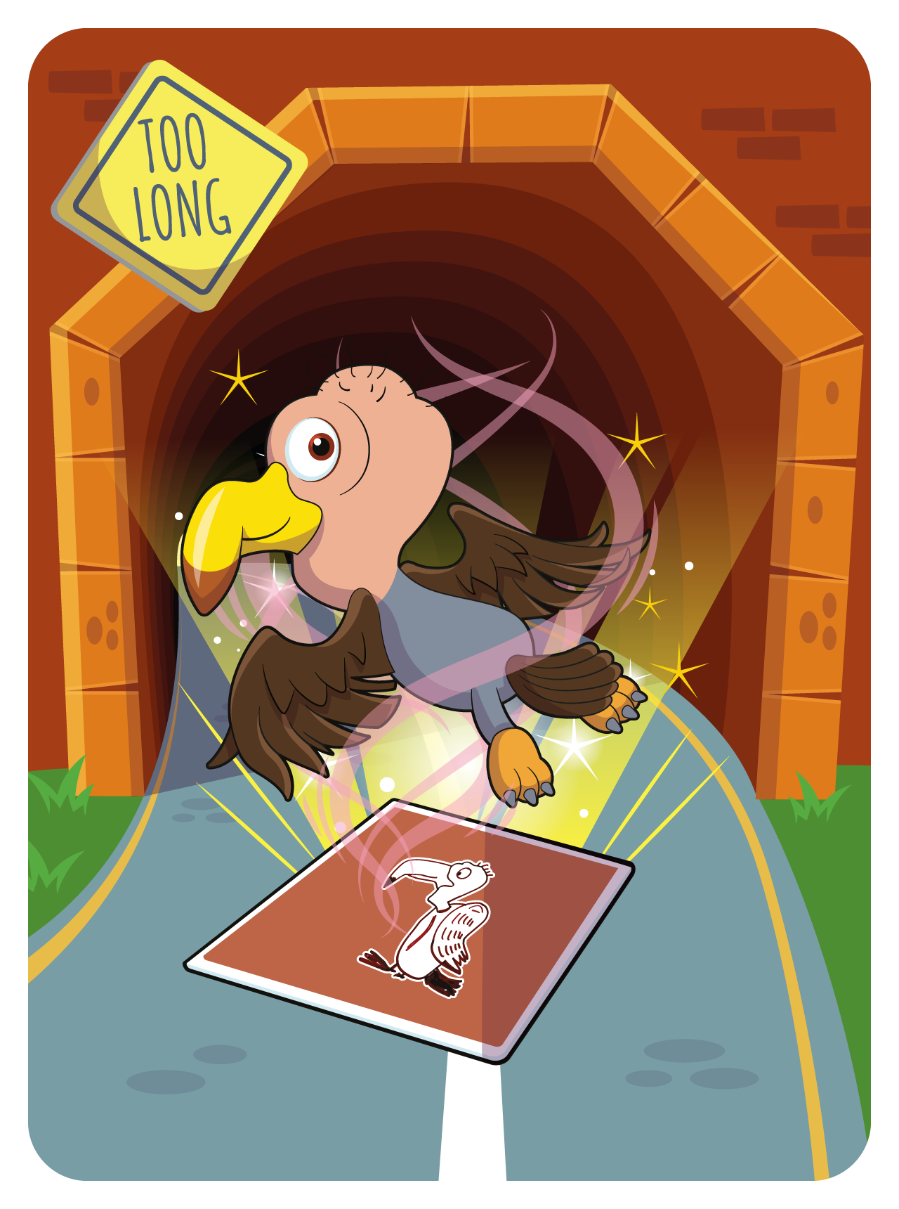 Bubbly Buzzard #1447