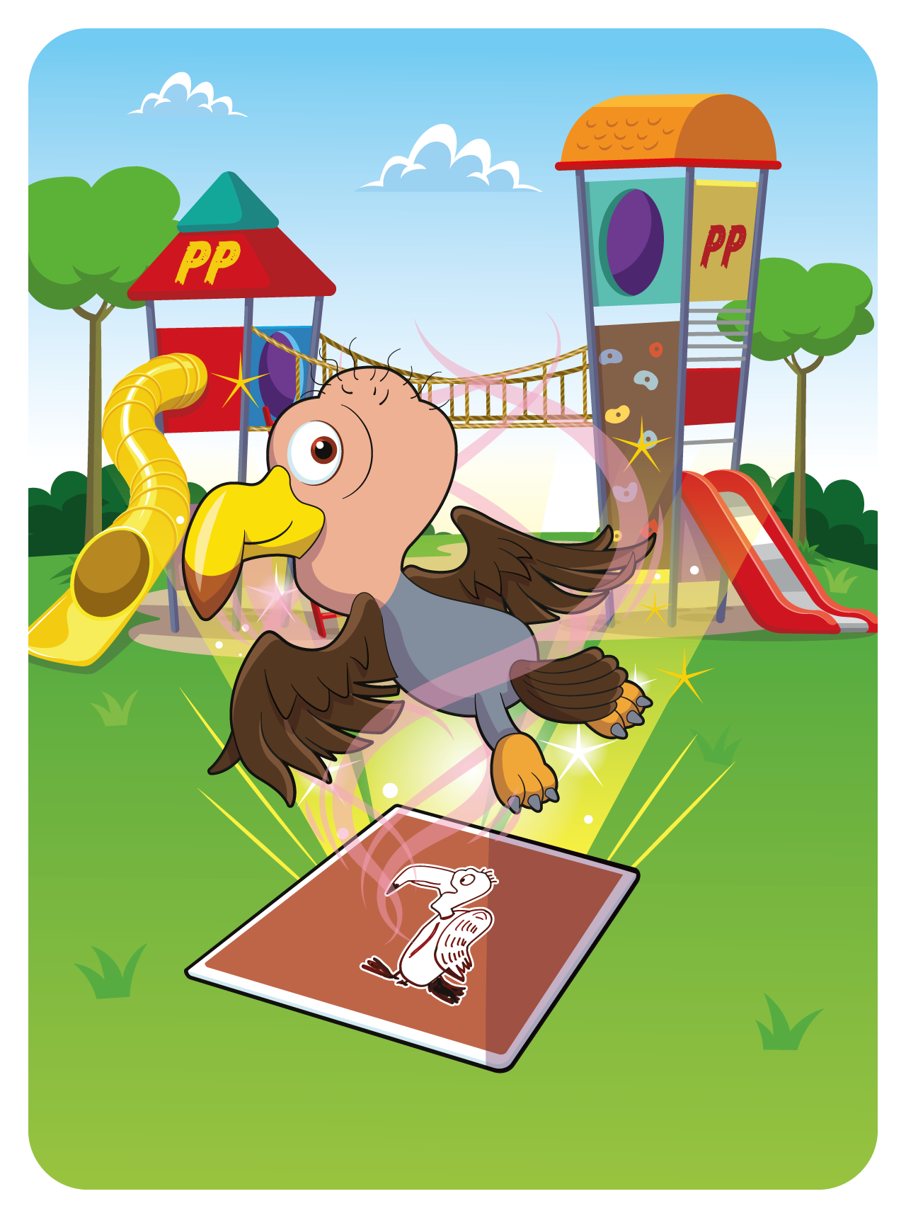 Bubbly Buzzard #1461