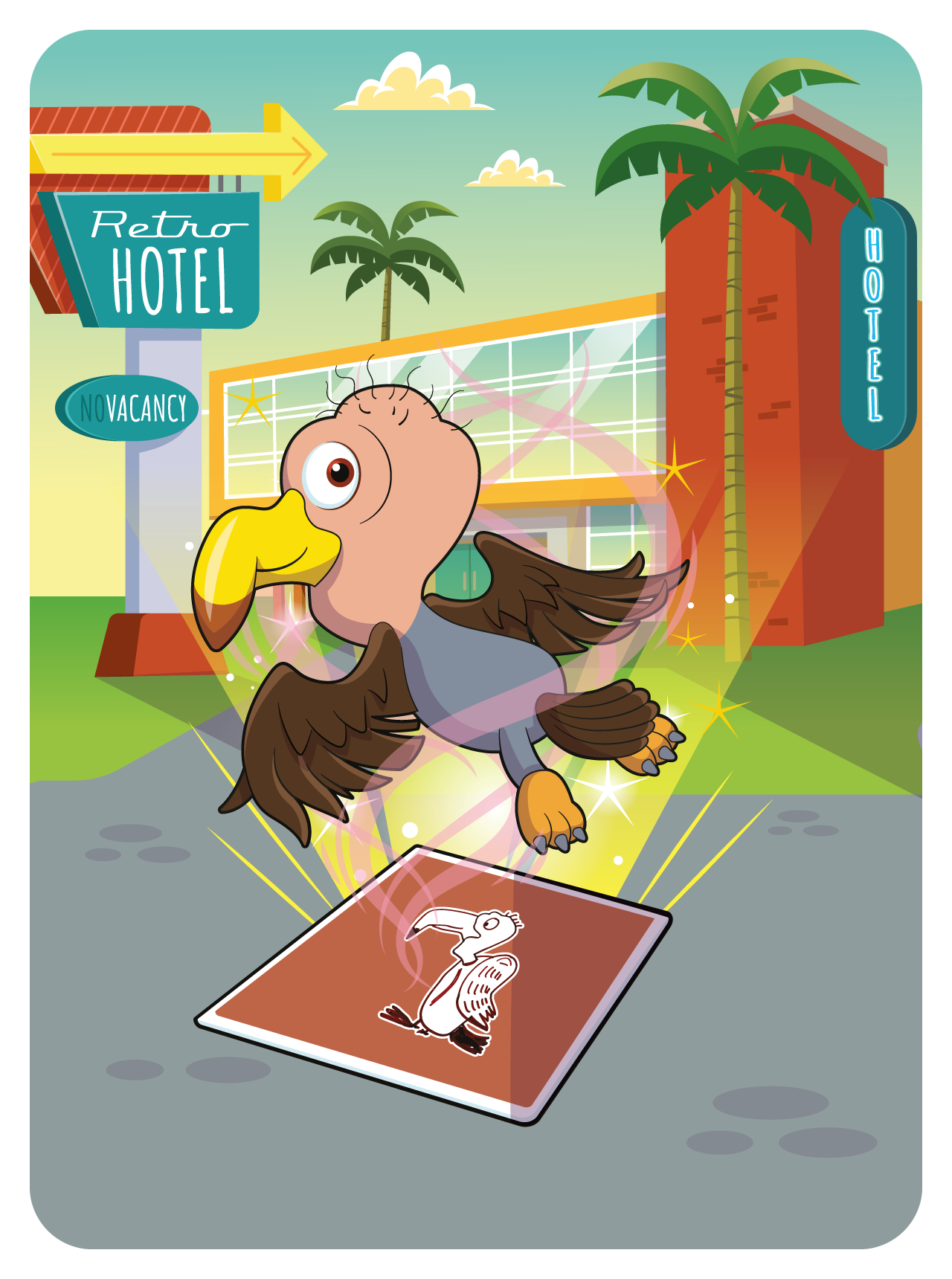 Bubbly Buzzard #1464