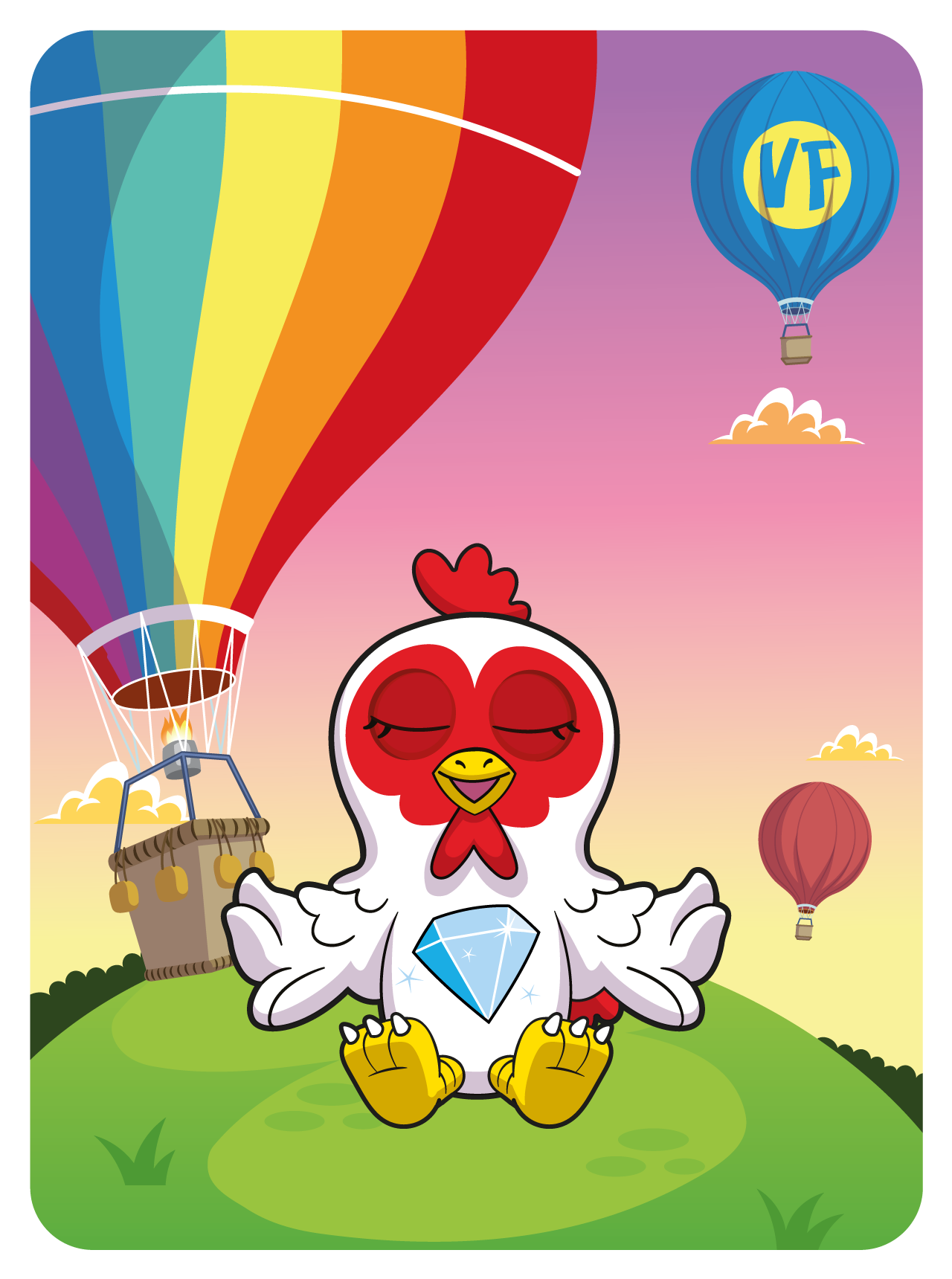 Gary Vaynerchuk - VeeFriends Series 2 - "Diamond Hands" Hen #14667 - NFT # 14667