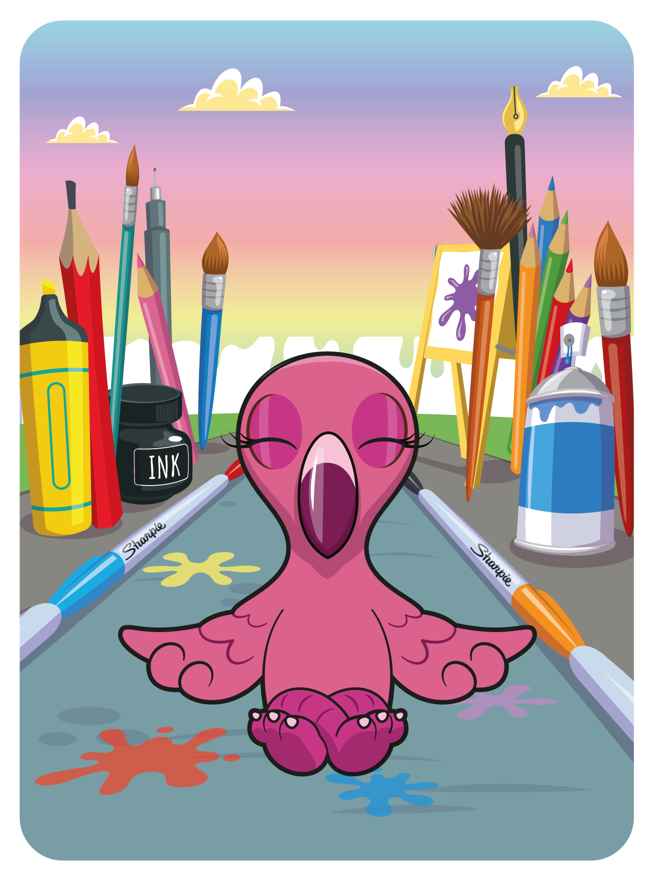 Gary Vaynerchuk - VeeFriends Series 2 - Forthright Flamingo #15096 - NFT # 15096