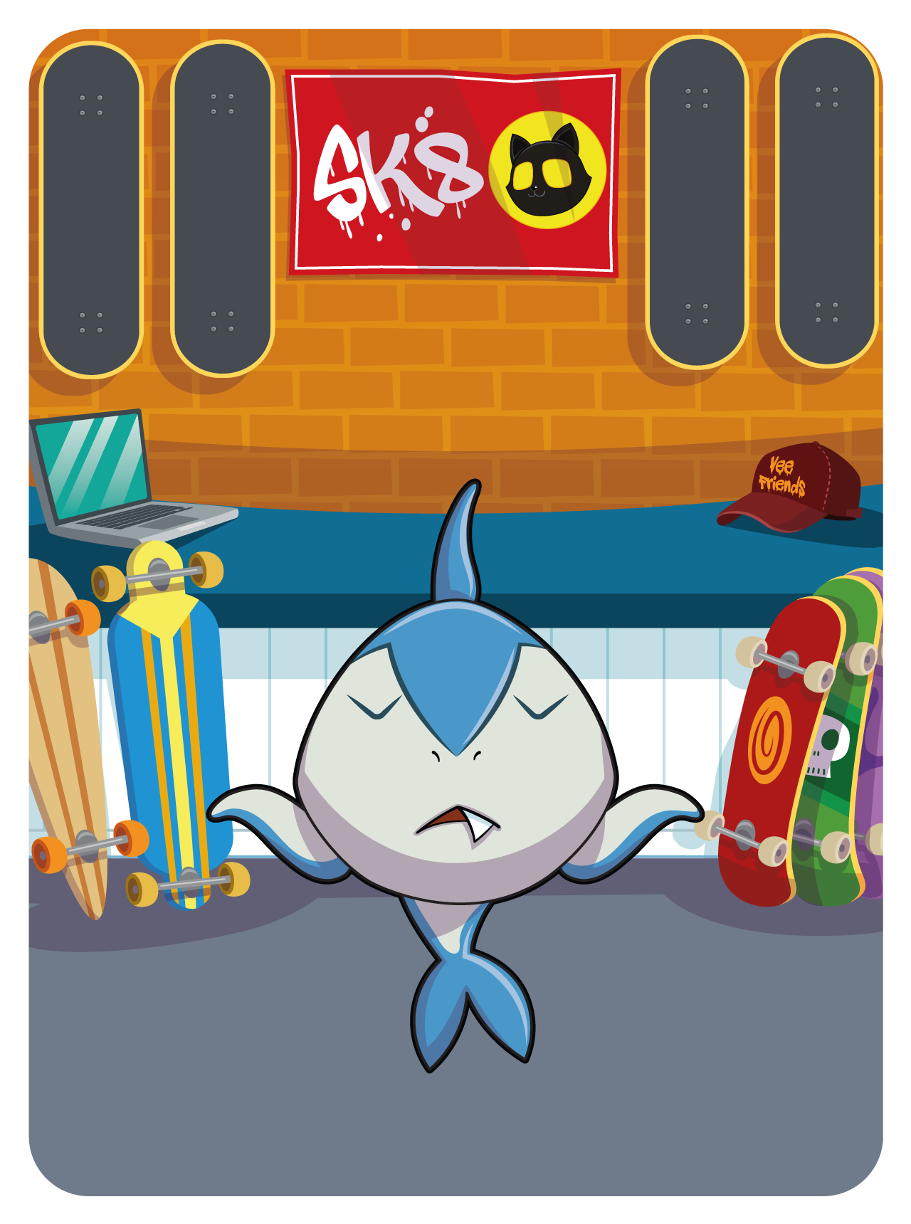 Gary Vaynerchuk - VeeFriends Series 2 - Shrewd Shark #15196 - NFT # 15196