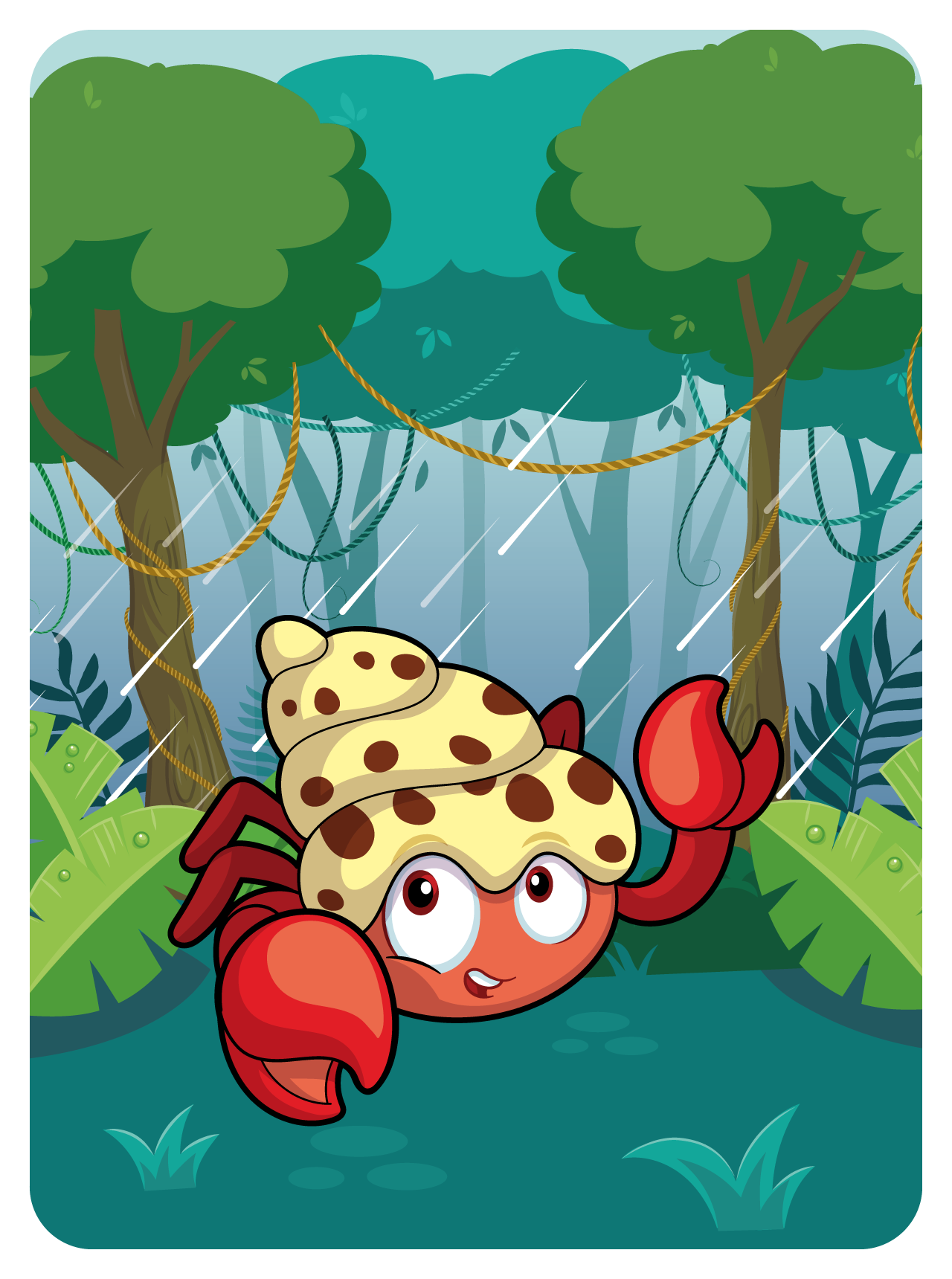 Happy Hermit Crab #16713