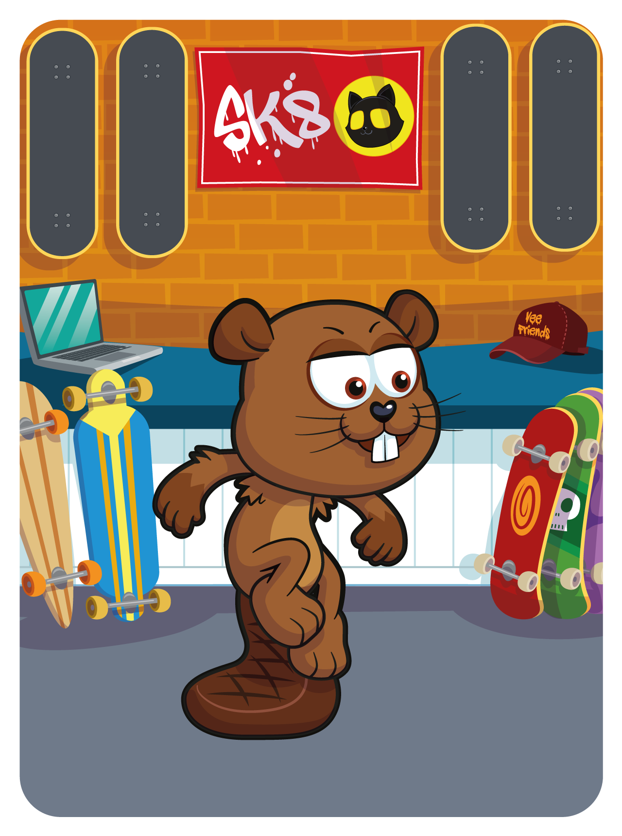 Gary Vaynerchuk - VeeFriends Series 2 - Boisterous Beaver #17113 - NFT # 17113