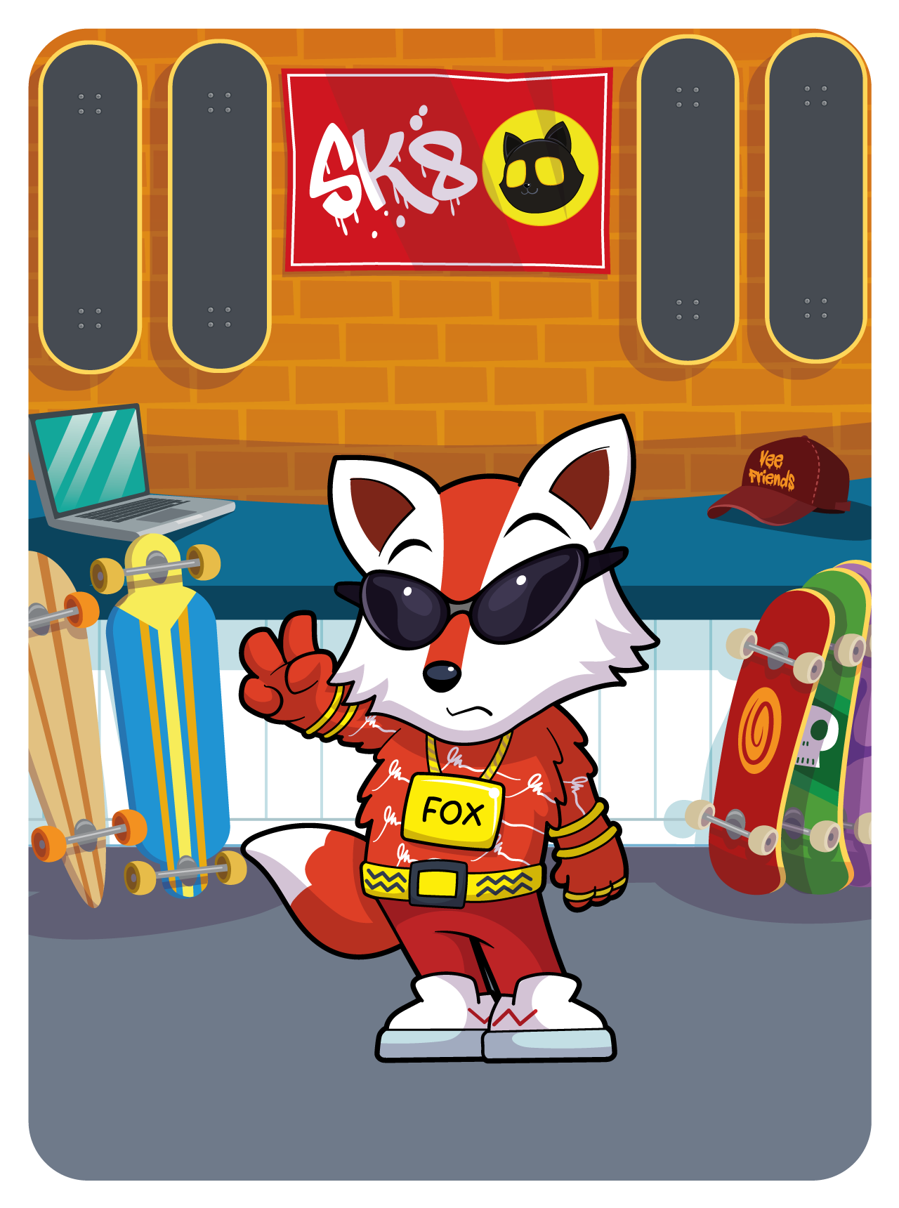 Gary Vaynerchuk - VeeFriends Series 2 - Flex'n Fox #19817 - NFT # 19817