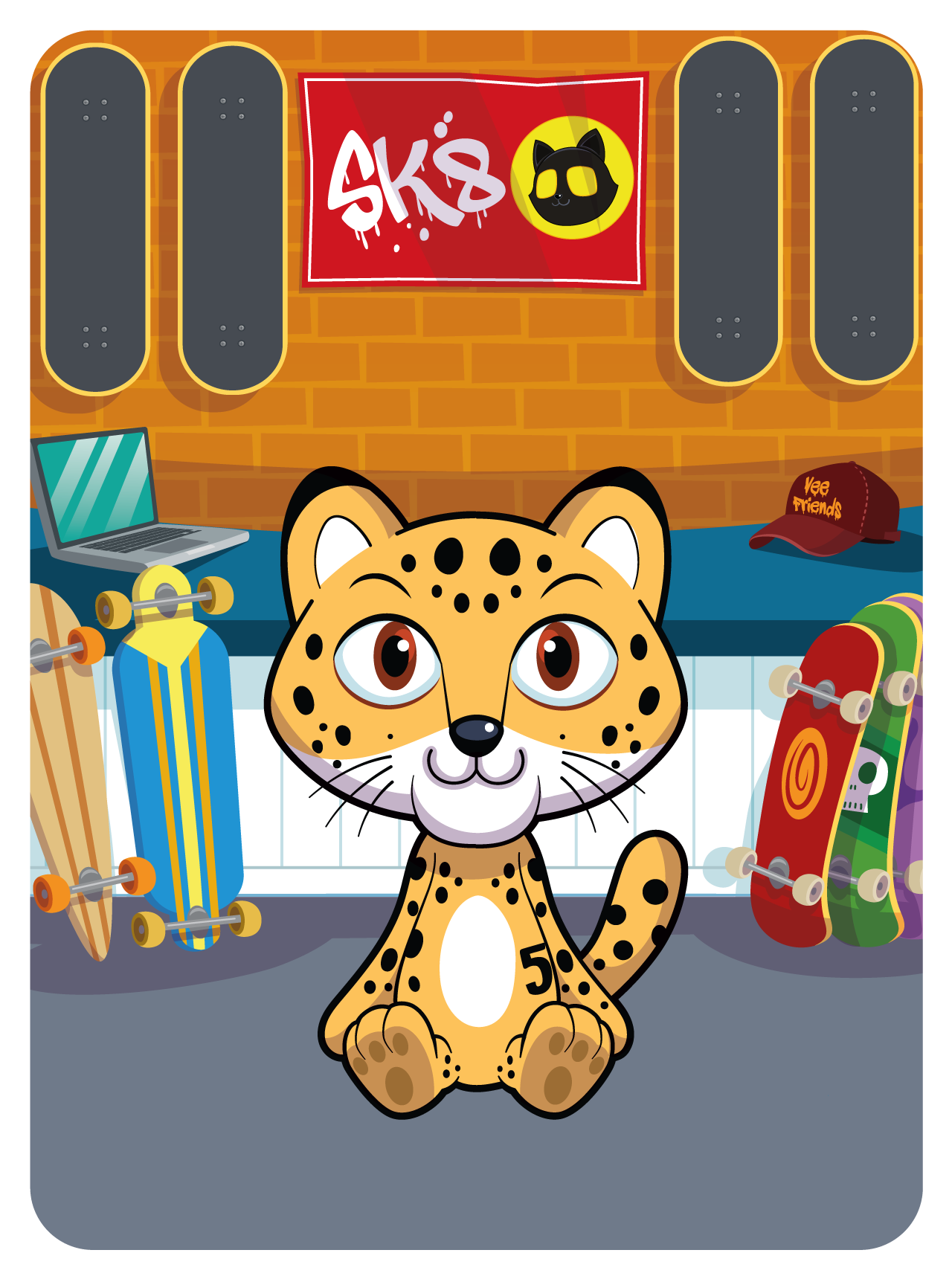 Gary Vaynerchuk - VeeFriends Series 2 - Likable Leopard #20137 - NFT # 20137