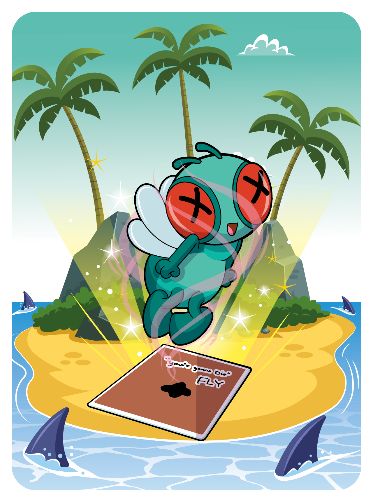 Gary Vaynerchuk - VeeFriends Series 2 - "You're Gonna Die" Fly #202 - NFT # 202