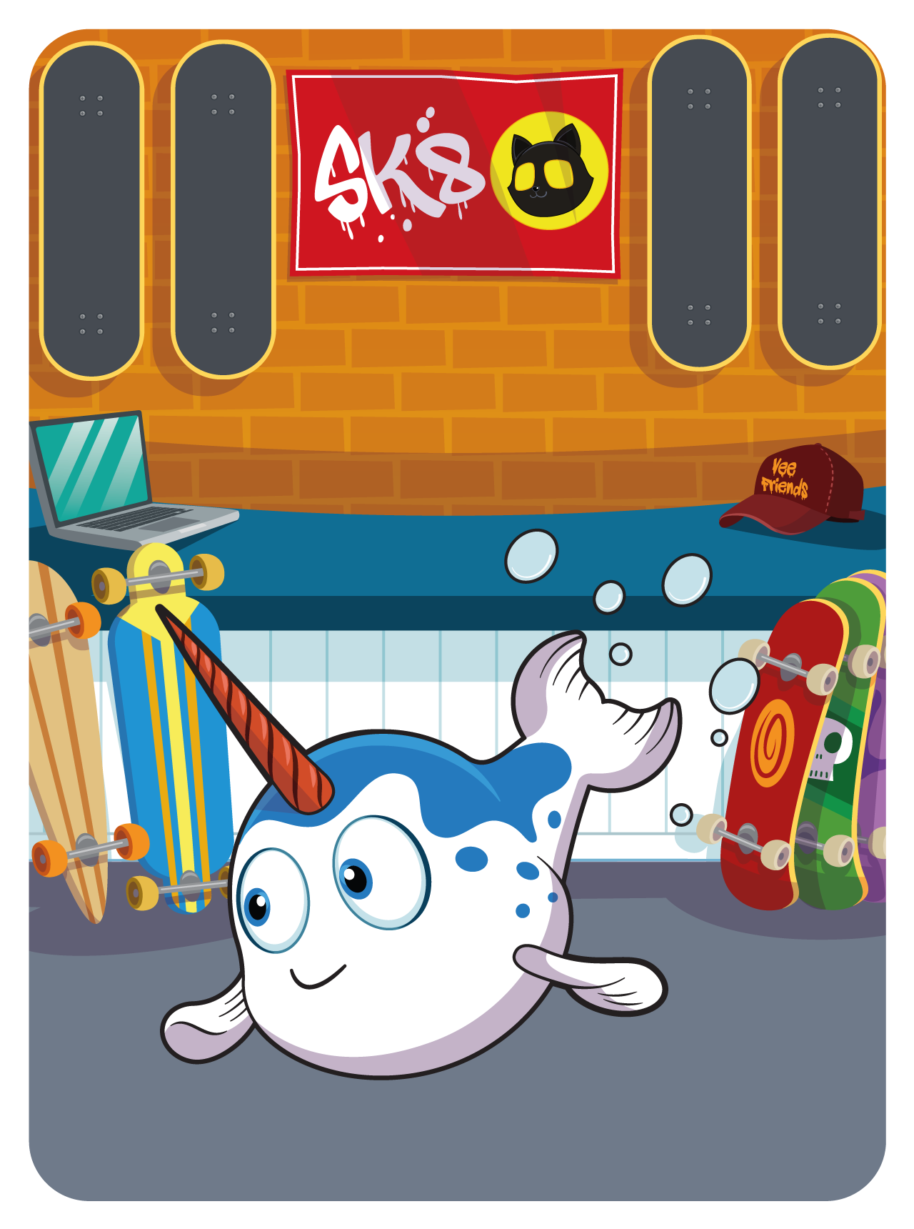 Gary Vaynerchuk - VeeFriends Series 2 - Nifty Narwhal #20267 - NFT # 20267