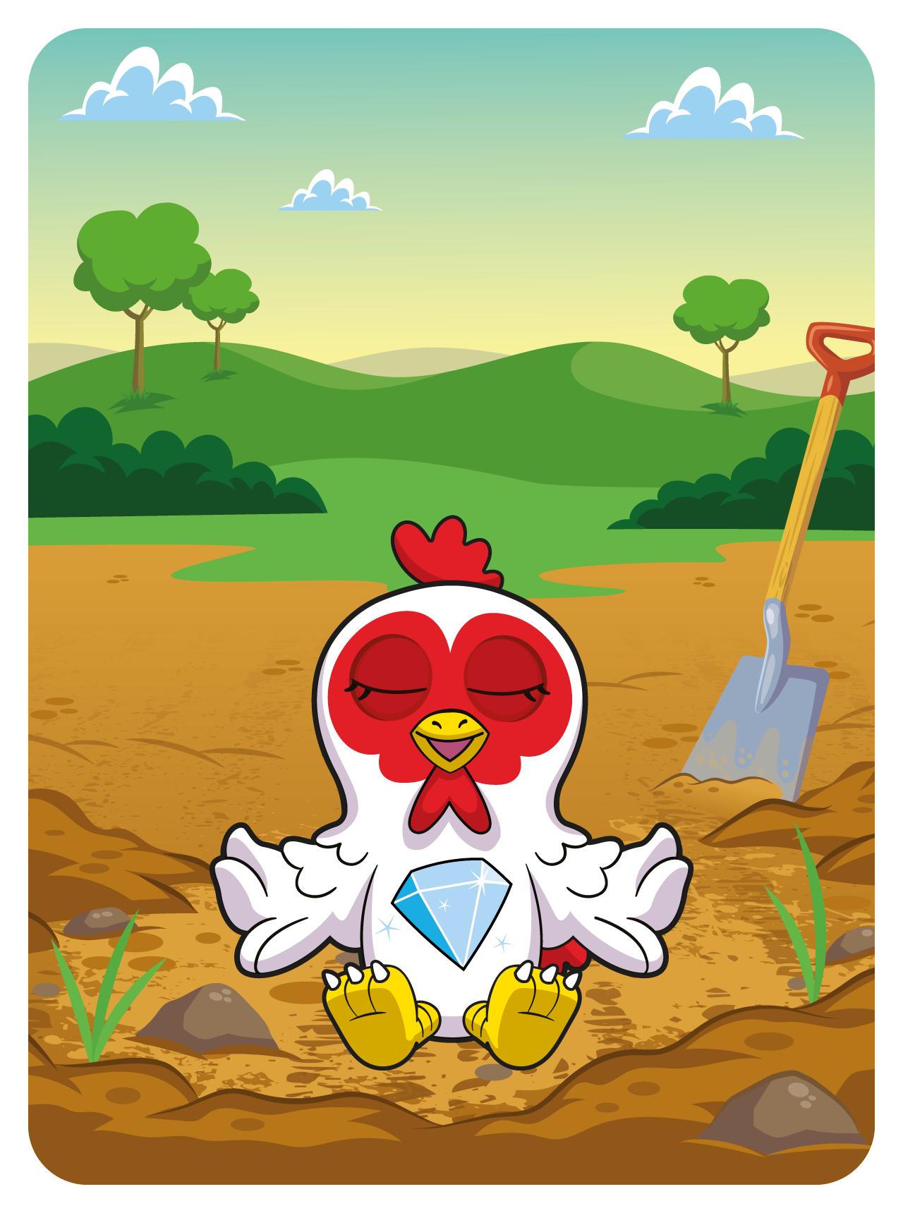 Gary Vaynerchuk - VeeFriends Series 2 - "Diamond Hands" Hen #20296 - NFT # 20296