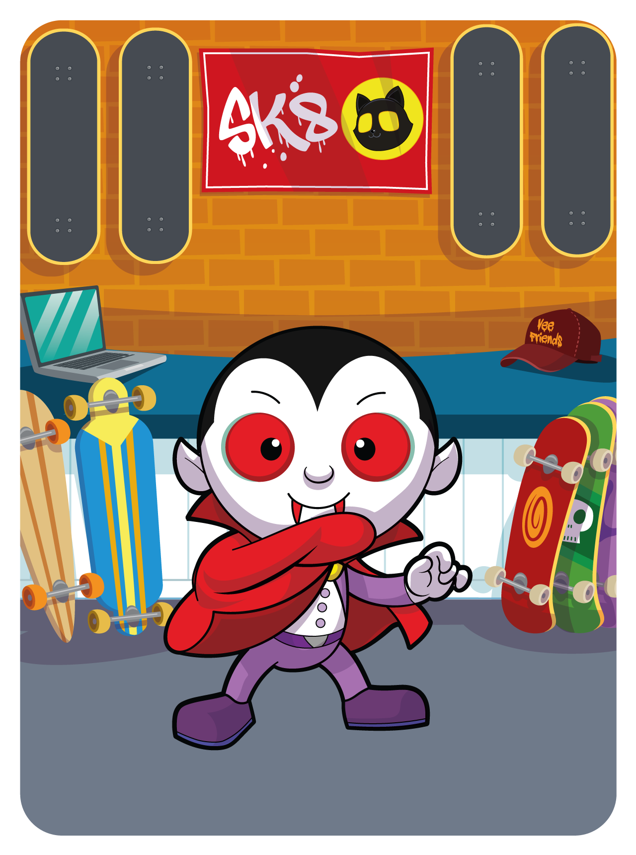 Gary Vaynerchuk - VeeFriends Series 2 - Vibe'n Vampire #20612 - NFT # 20612