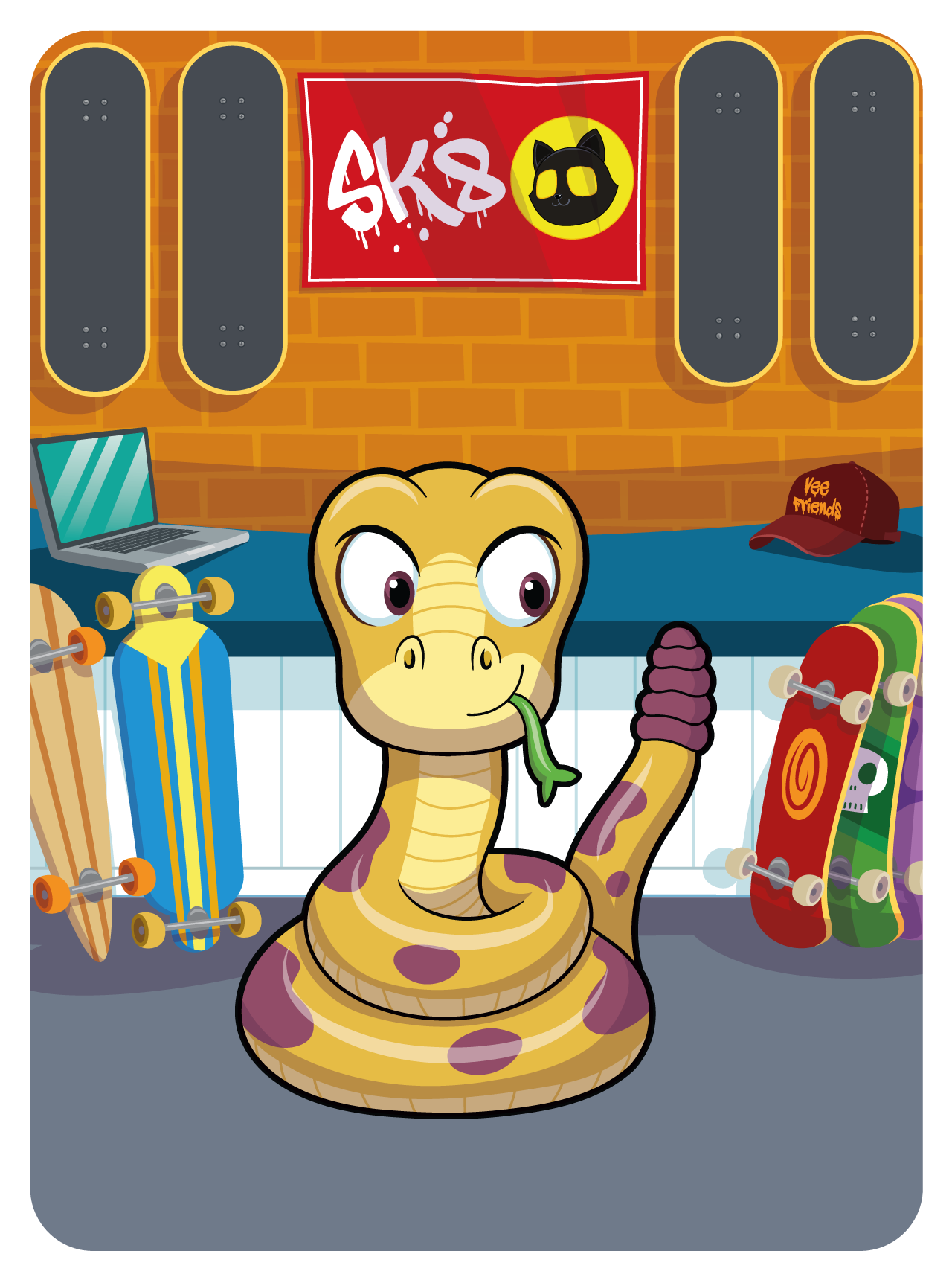 Gary Vaynerchuk - VeeFriends Series 2 - Rational Rattlesnake #20768 - NFT # 20768