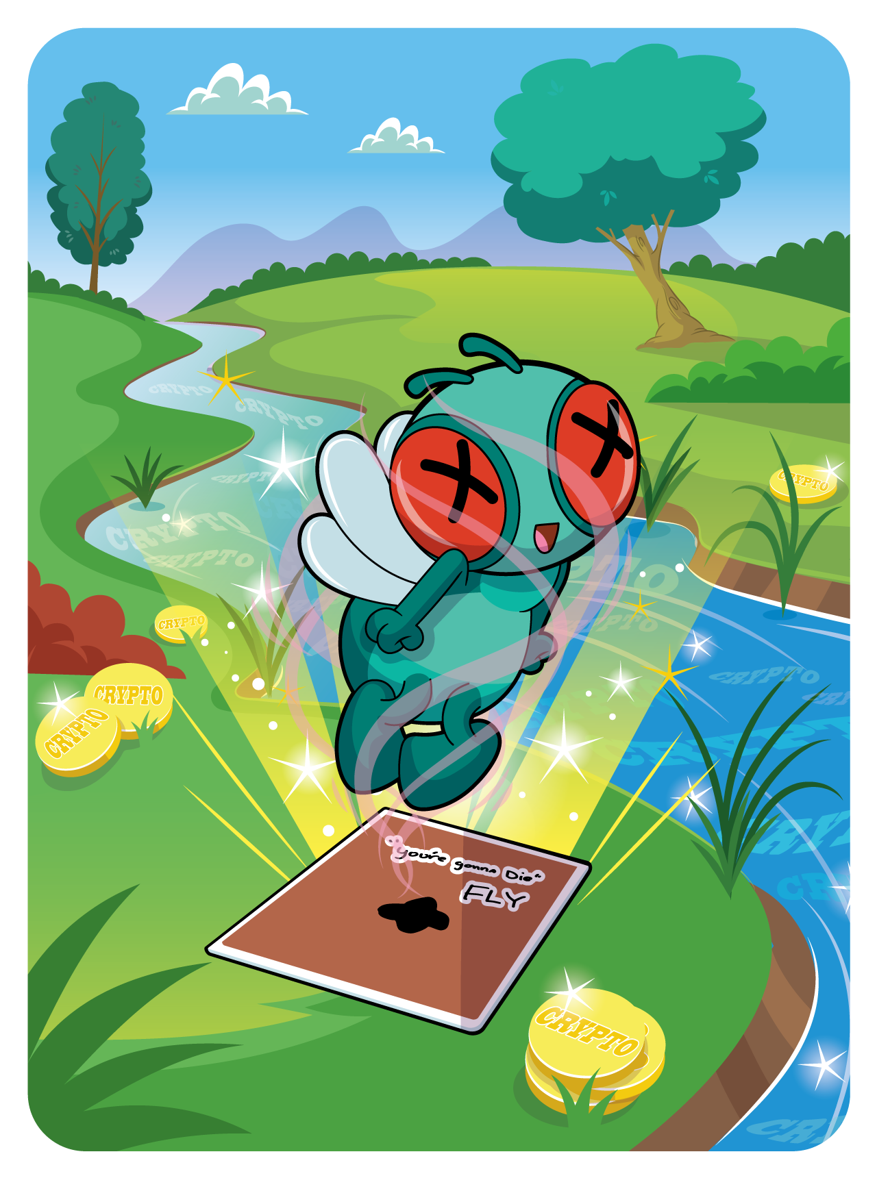 Gary Vaynerchuk - VeeFriends Series 2 - "You're Gonna Die" Fly #208 - NFT # 208