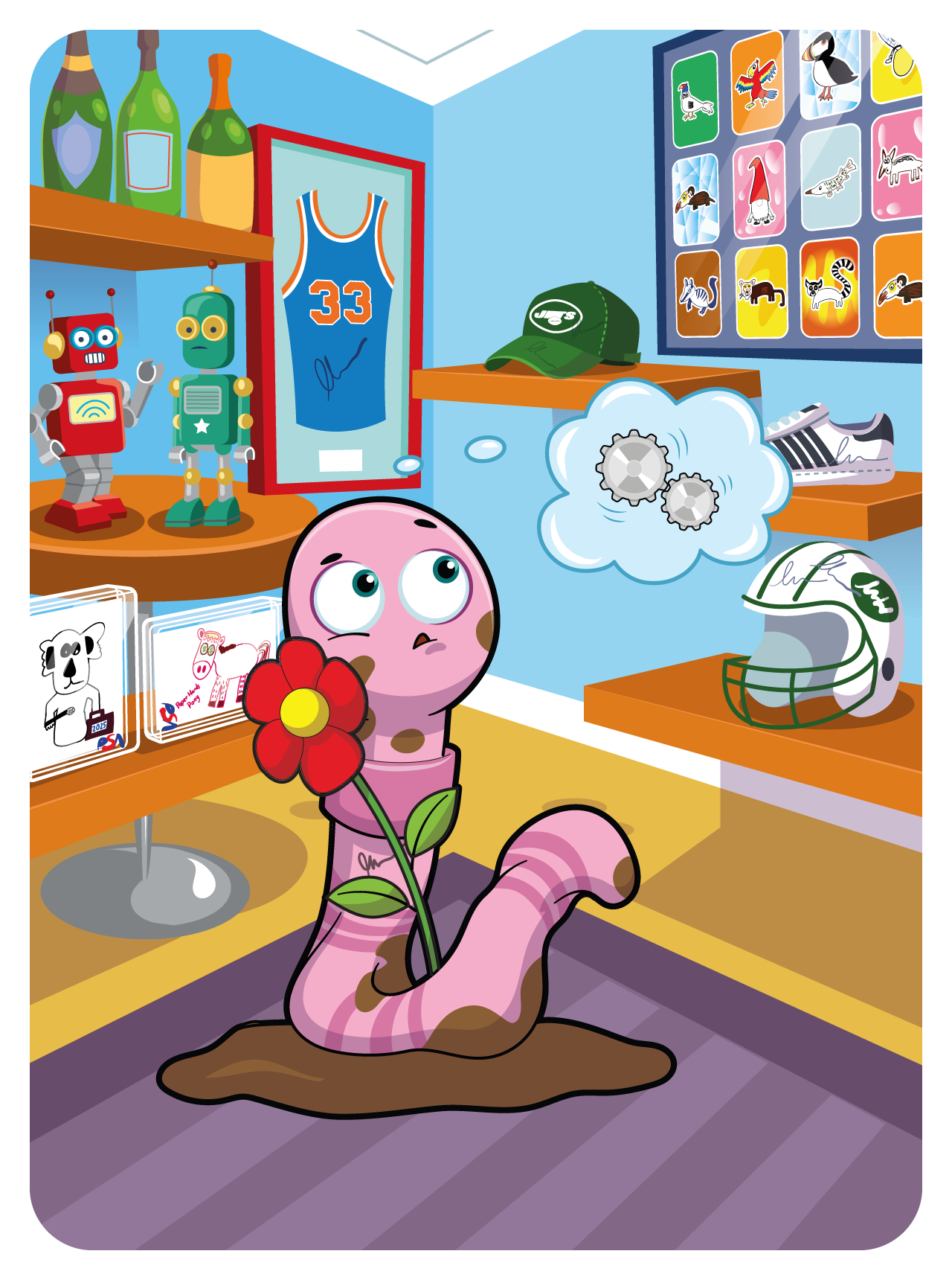 Gary Vaynerchuk - VeeFriends Series 2 - Tough To Beat A Worm From The Dirt! #21033 - NFT # 21033