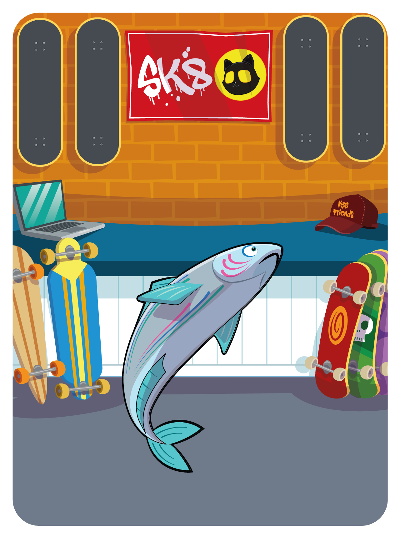 Gary Vaynerchuk - VeeFriends Series 2 - Spiffy Salmon #21468 - NFT # 21468