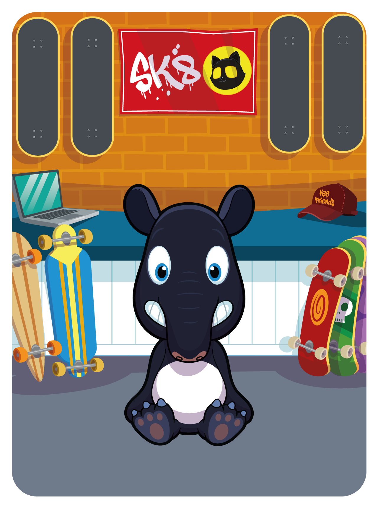 Gary Vaynerchuk - VeeFriends Series 2 - Tasteful Malayan Tapir #22357 - NFT # 22357