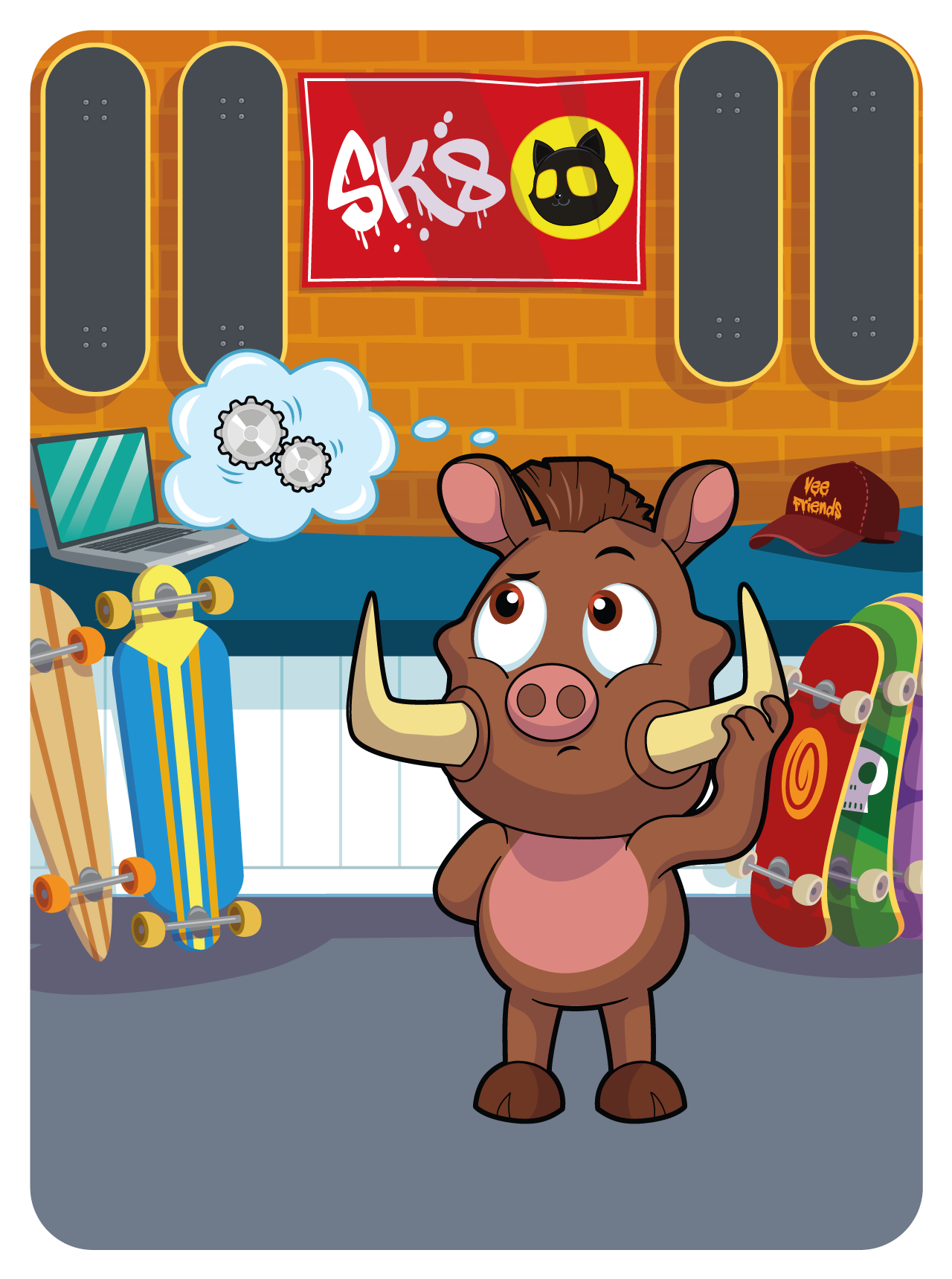 Gary Vaynerchuk - VeeFriends Series 2 - Well-Rounded Warthog #23950 - NFT # 23950