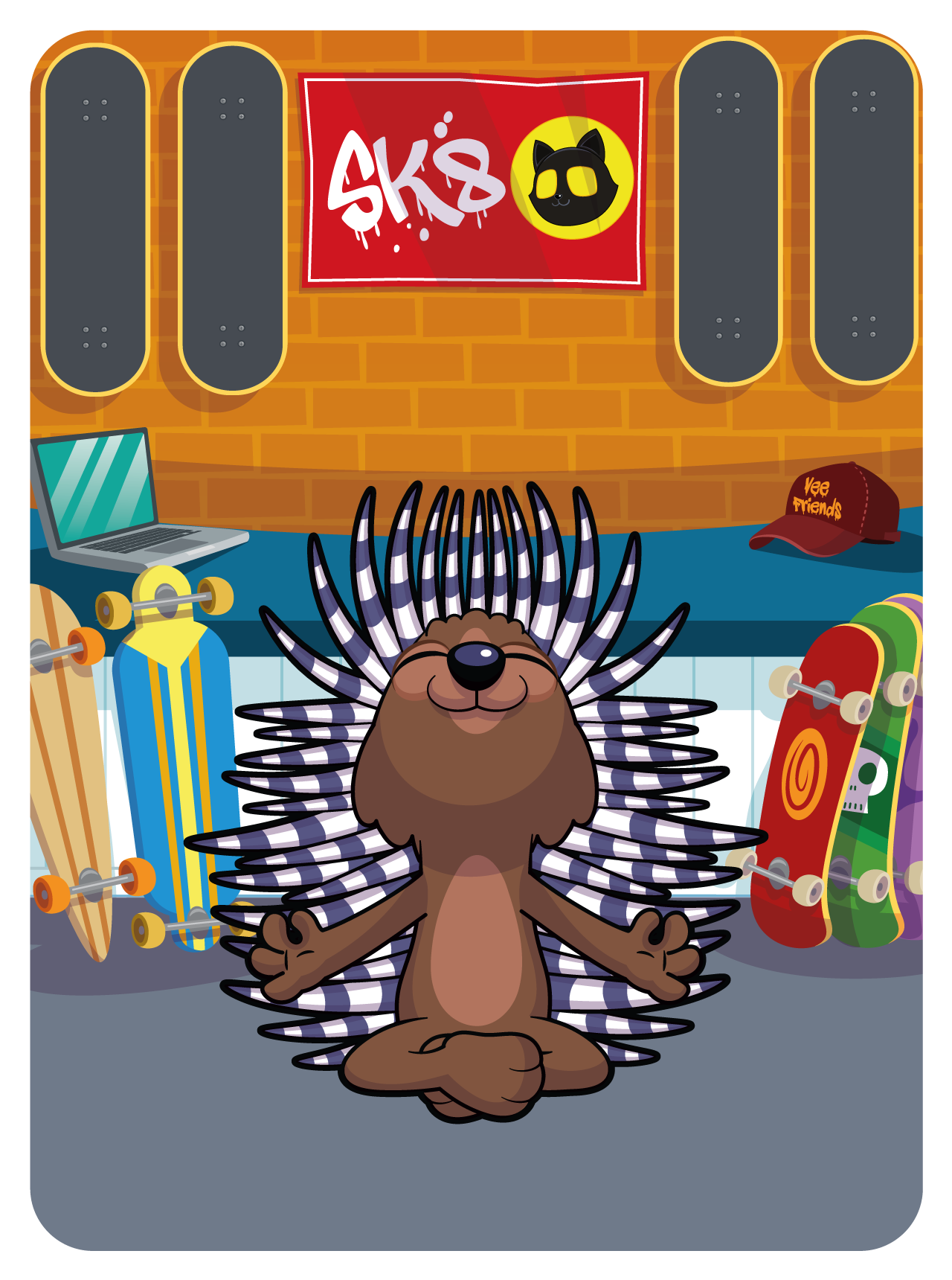 Gary Vaynerchuk - VeeFriends Series 2 - Positive Porcupine #24177 - NFT # 24177