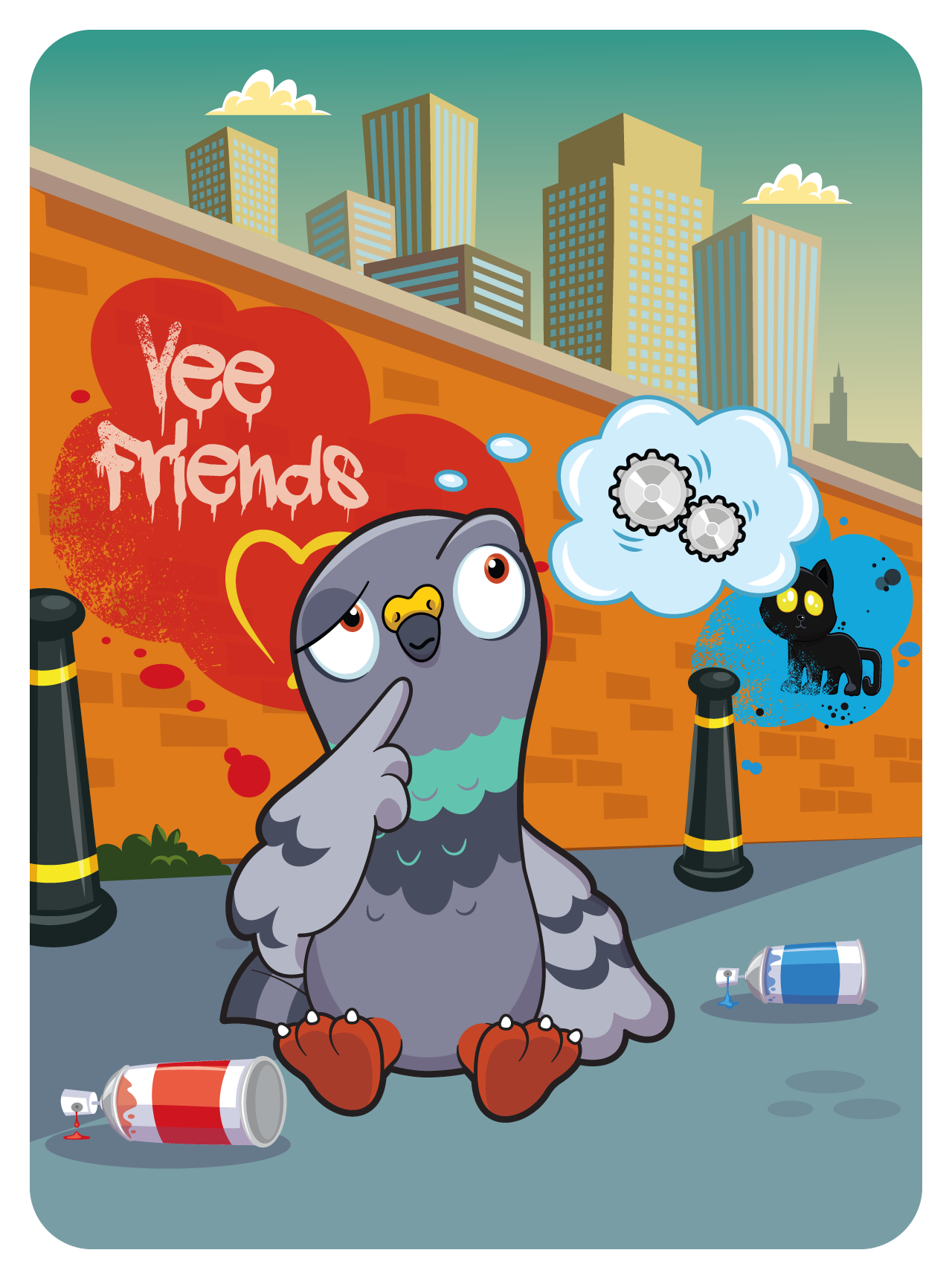 Gary Vaynerchuk - VeeFriends Series 2 - Perspective Pigeon #25044 - NFT # 25044