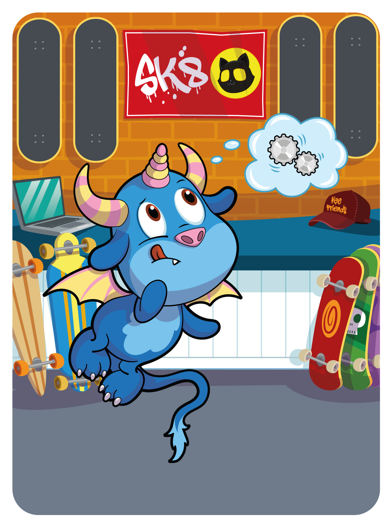 Gary Vaynerchuk - VeeFriends Series 2 - Thoughtful Three Horned Harpik #26052 - NFT # 26052