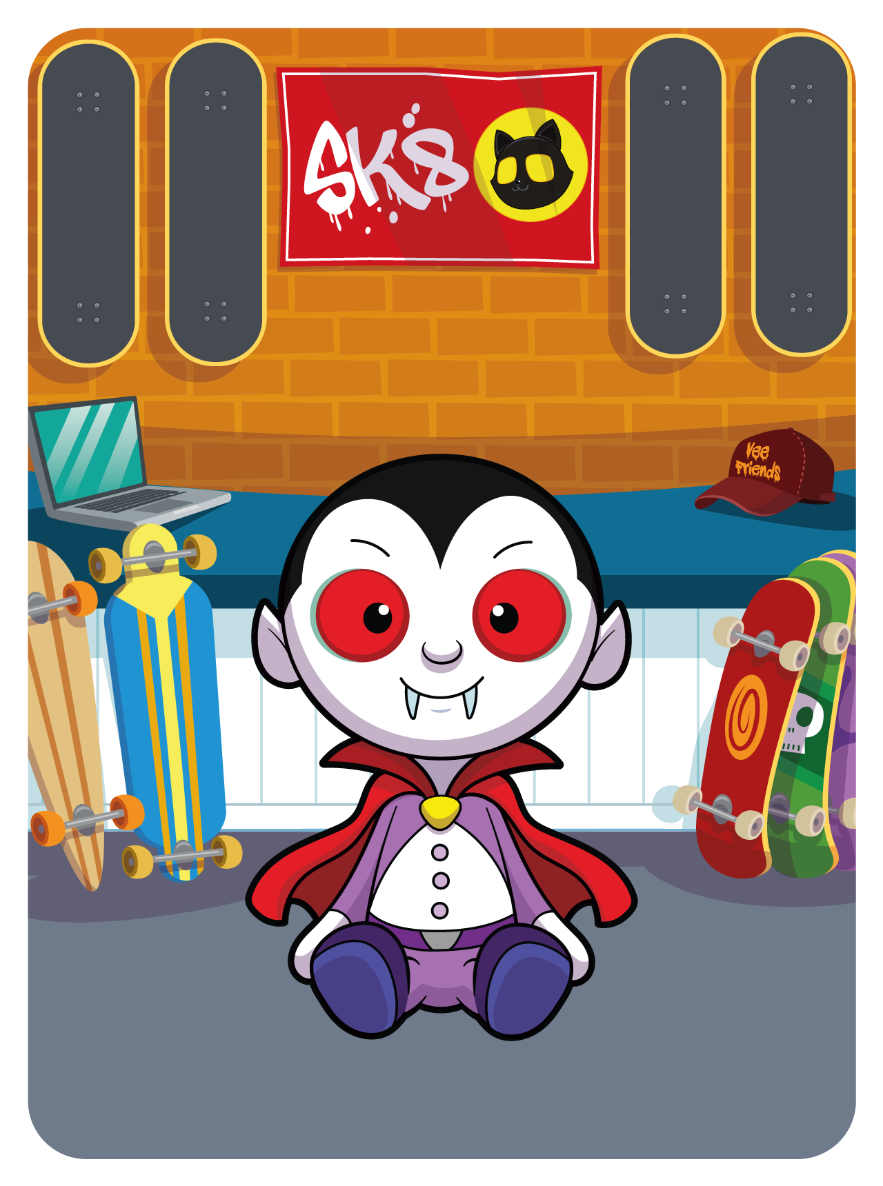 Gary Vaynerchuk - VeeFriends Series 2 - Vibe'n Vampire #26806 - NFT # 26806