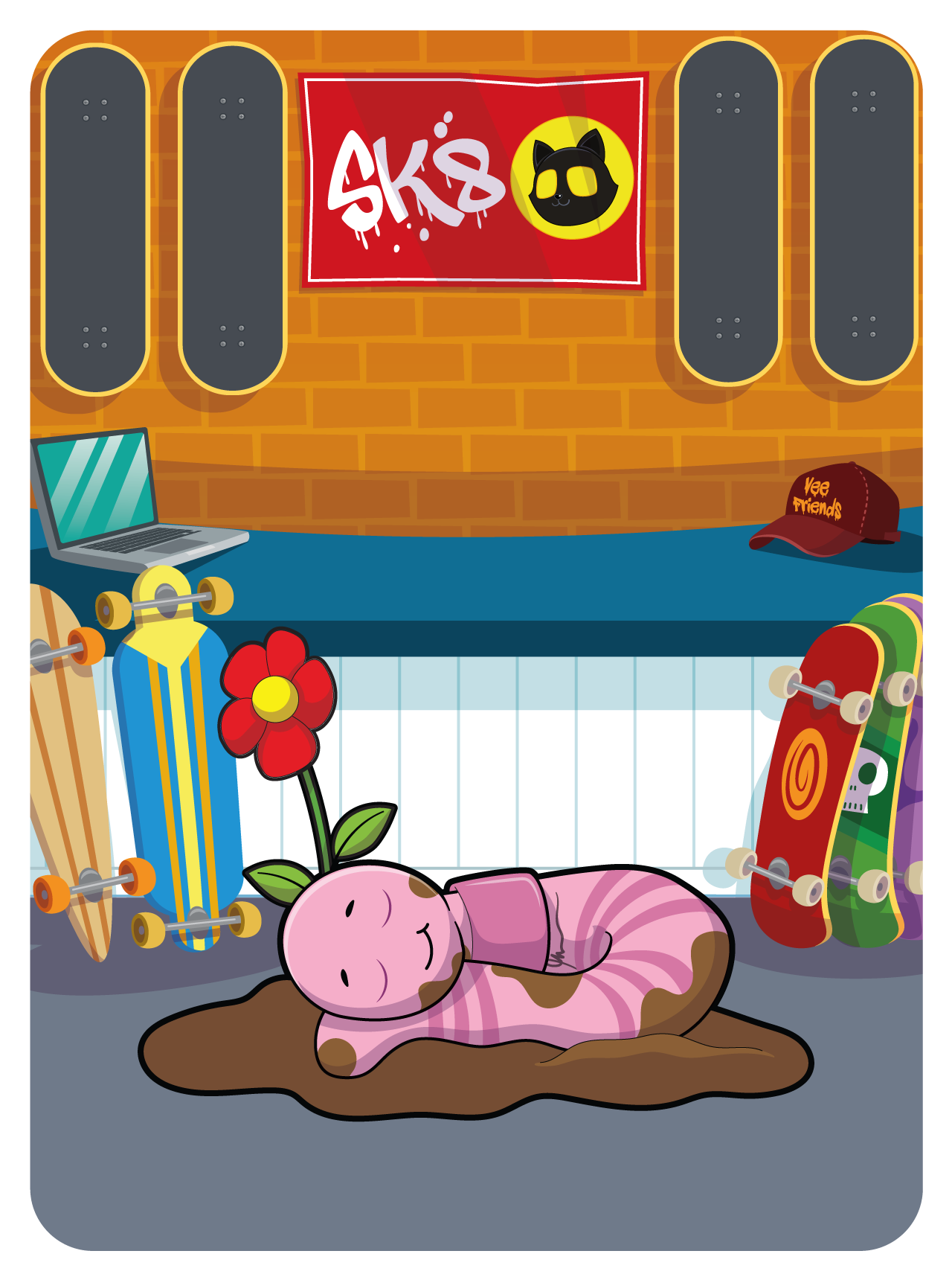 Gary Vaynerchuk - VeeFriends Series 2 - Tough To Beat A Worm From The Dirt! #27583 - NFT # 27583