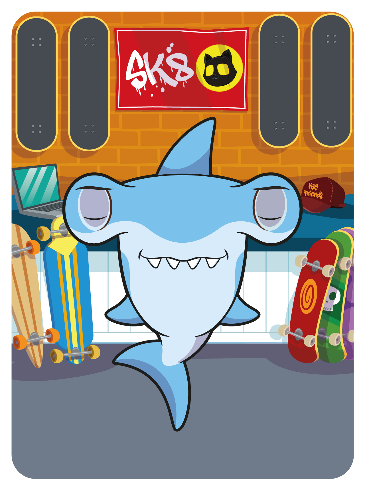 Gary Vaynerchuk - VeeFriends Series 2 - Hungry Hammerhead #27669 - NFT # 27669