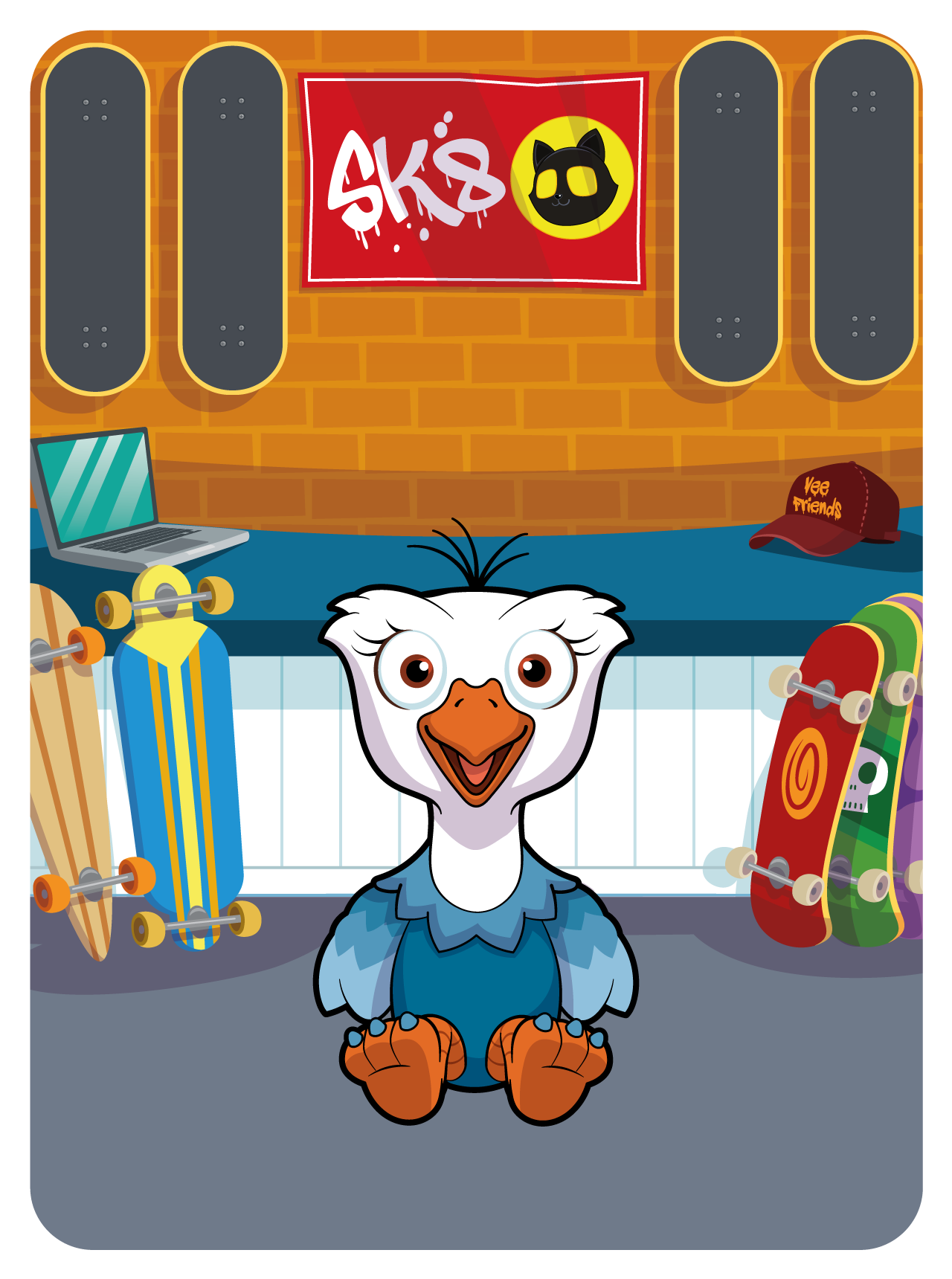 Gary Vaynerchuk - VeeFriends Series 2 - Enamoured Emu #28673 - NFT # 28673