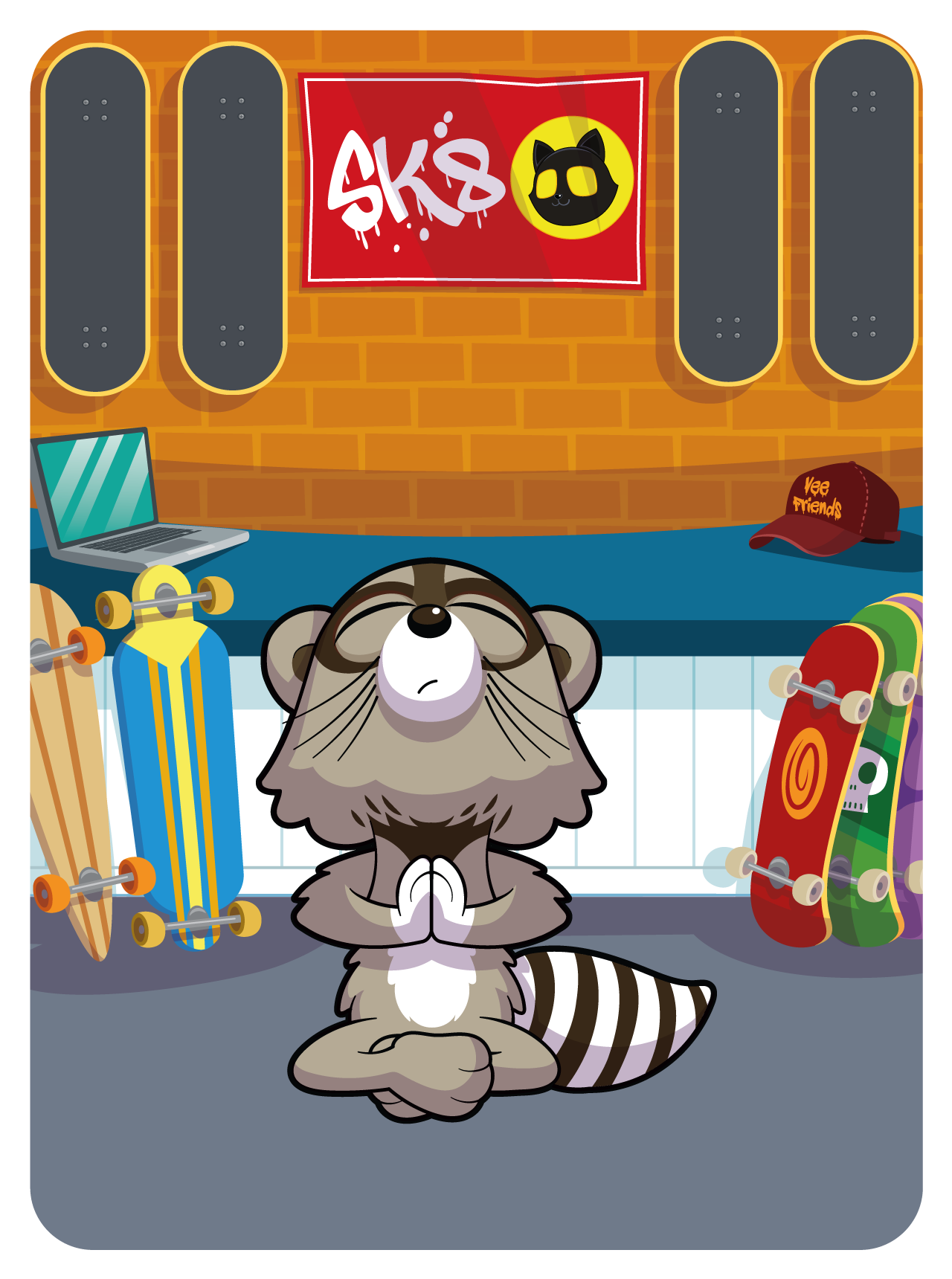 Gary Vaynerchuk - VeeFriends Series 2 - Respectful Racoon #28811 - NFT # 28811